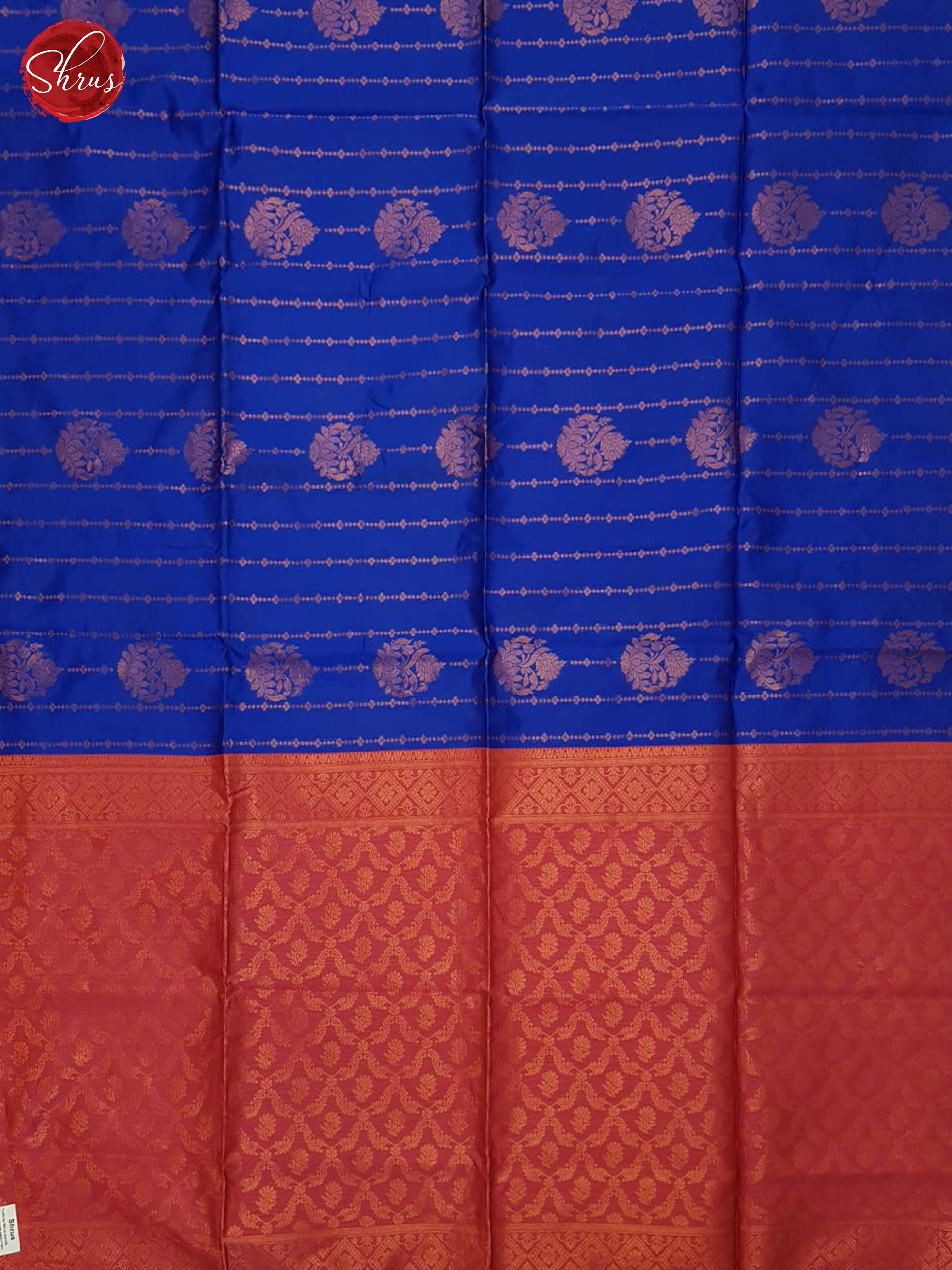 Blue & Pink - Semi Softsilk Saree - Shop on ShrusEternity.com