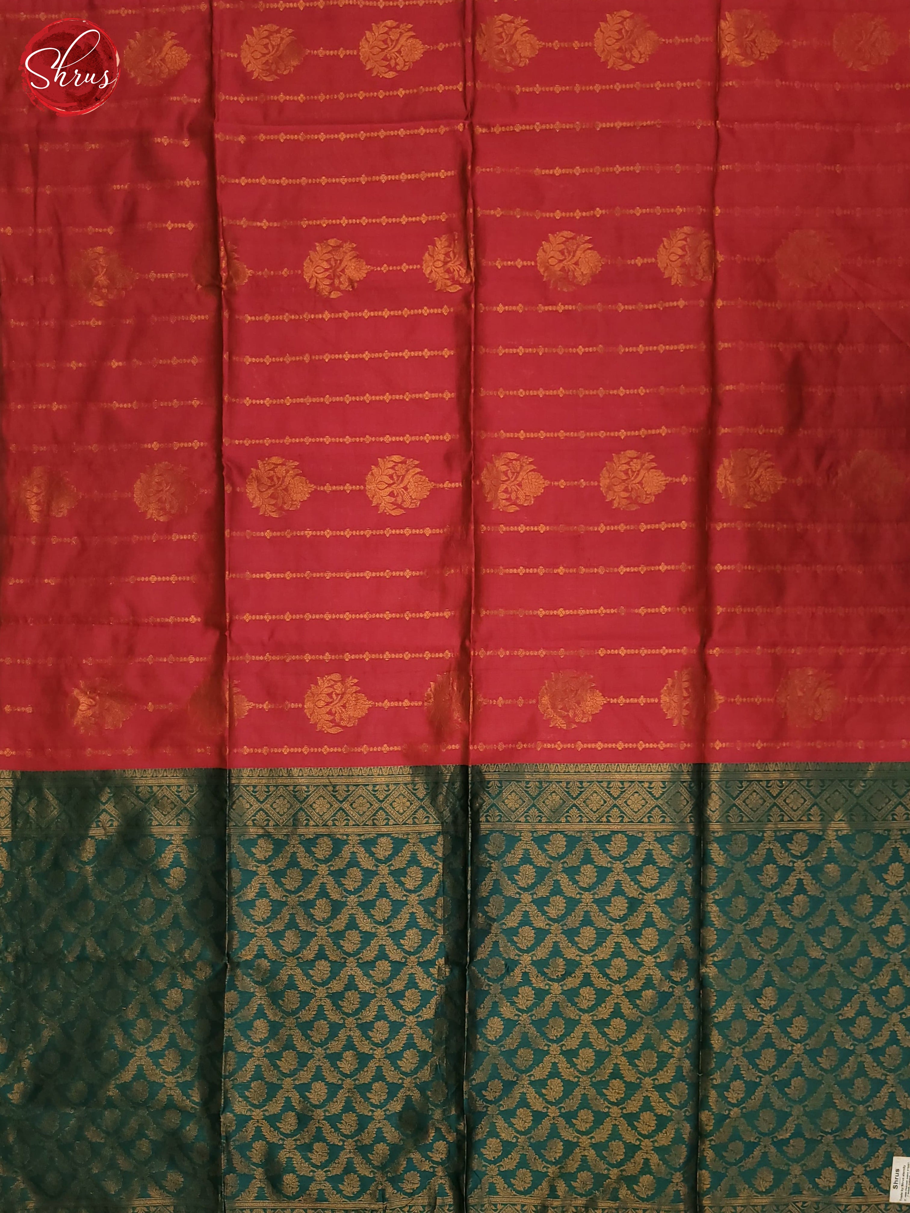 Pink & Green - Semi Softsilk Saree - Shop on ShrusEternity.com