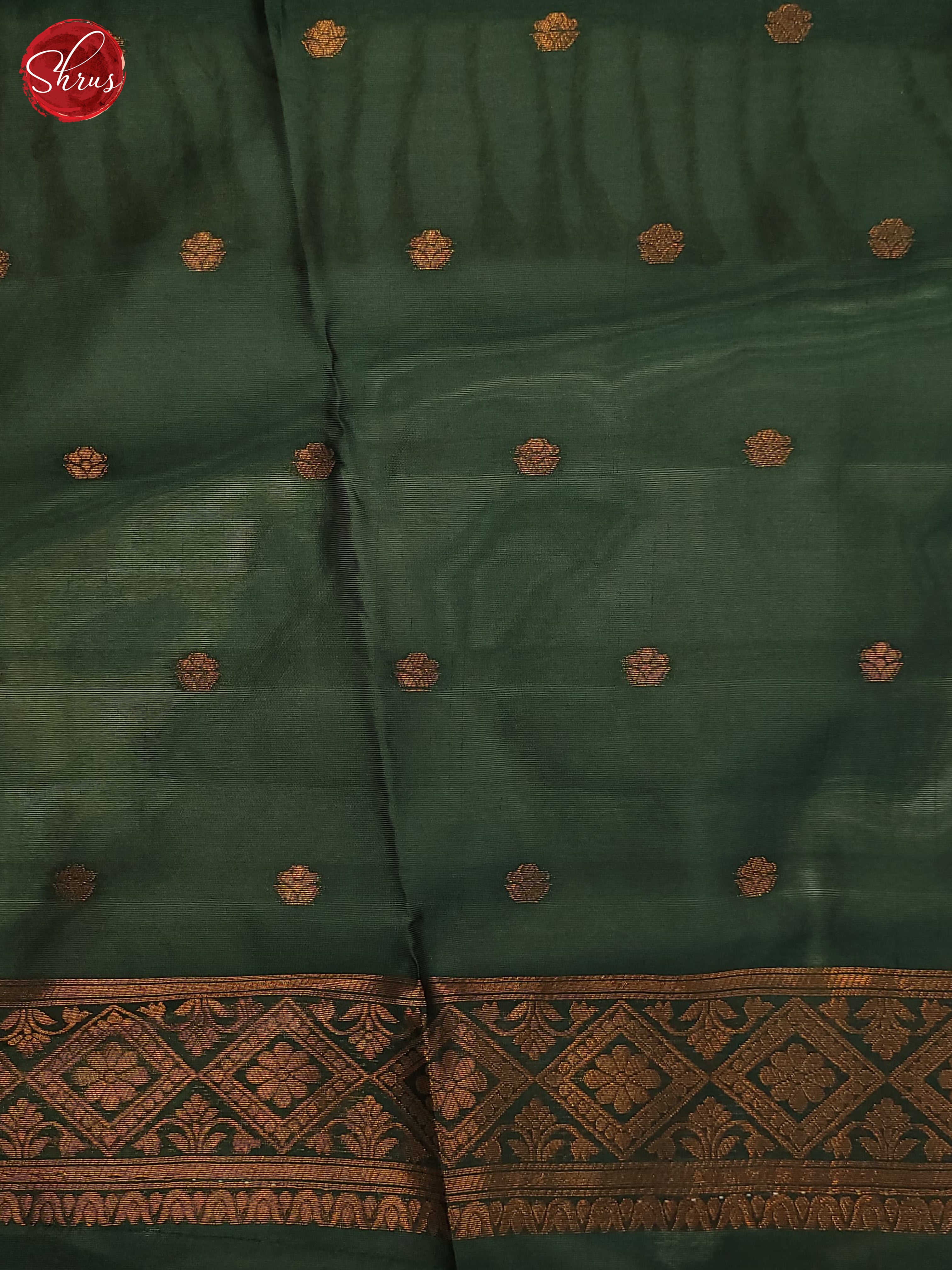 Mathulir Green & Green - Semi Softsilk Saree - Shop on ShrusEternity.com