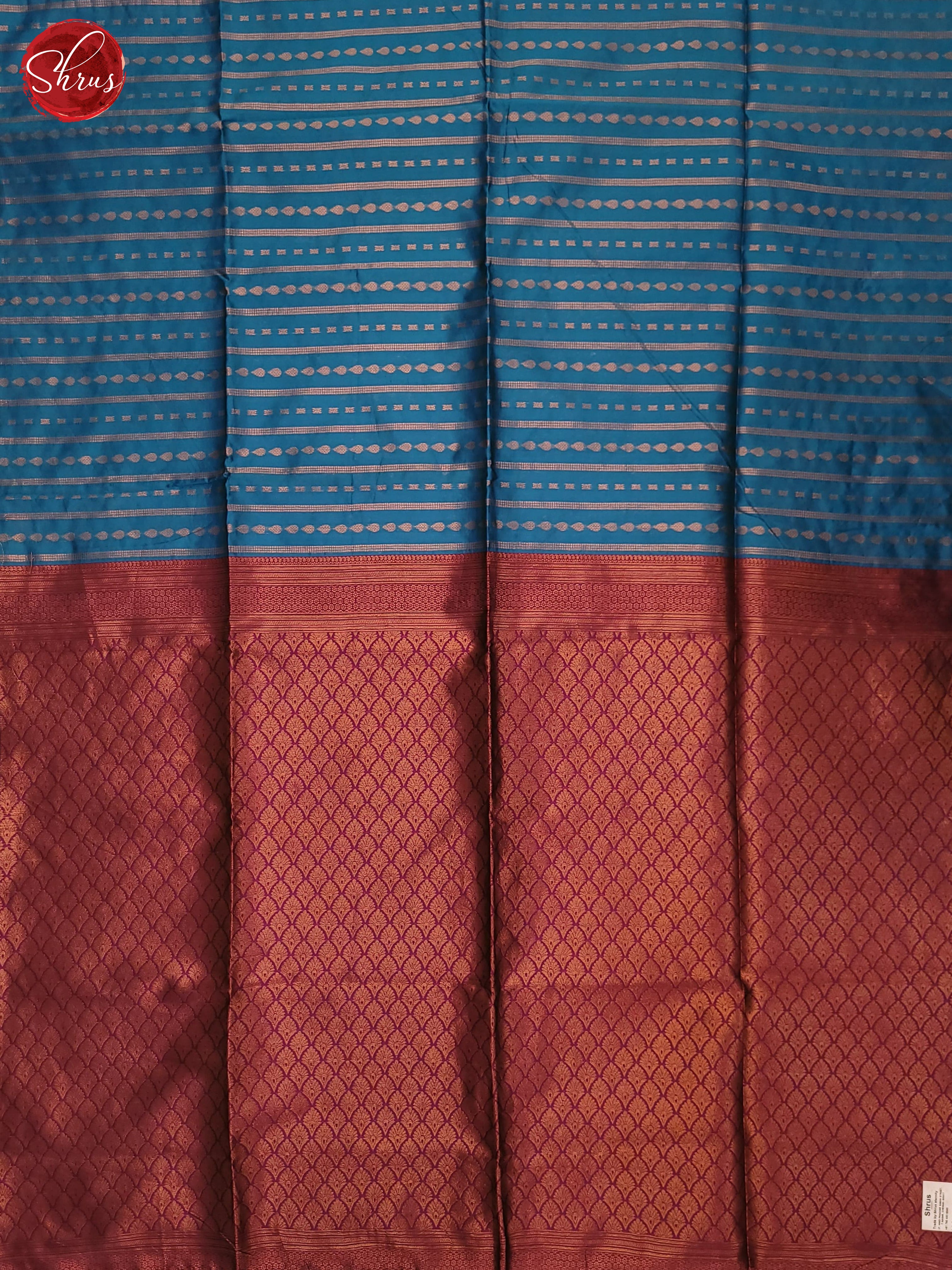 Blue & Pink - Semi Softsilk Saree - Shop on ShrusEternity.com