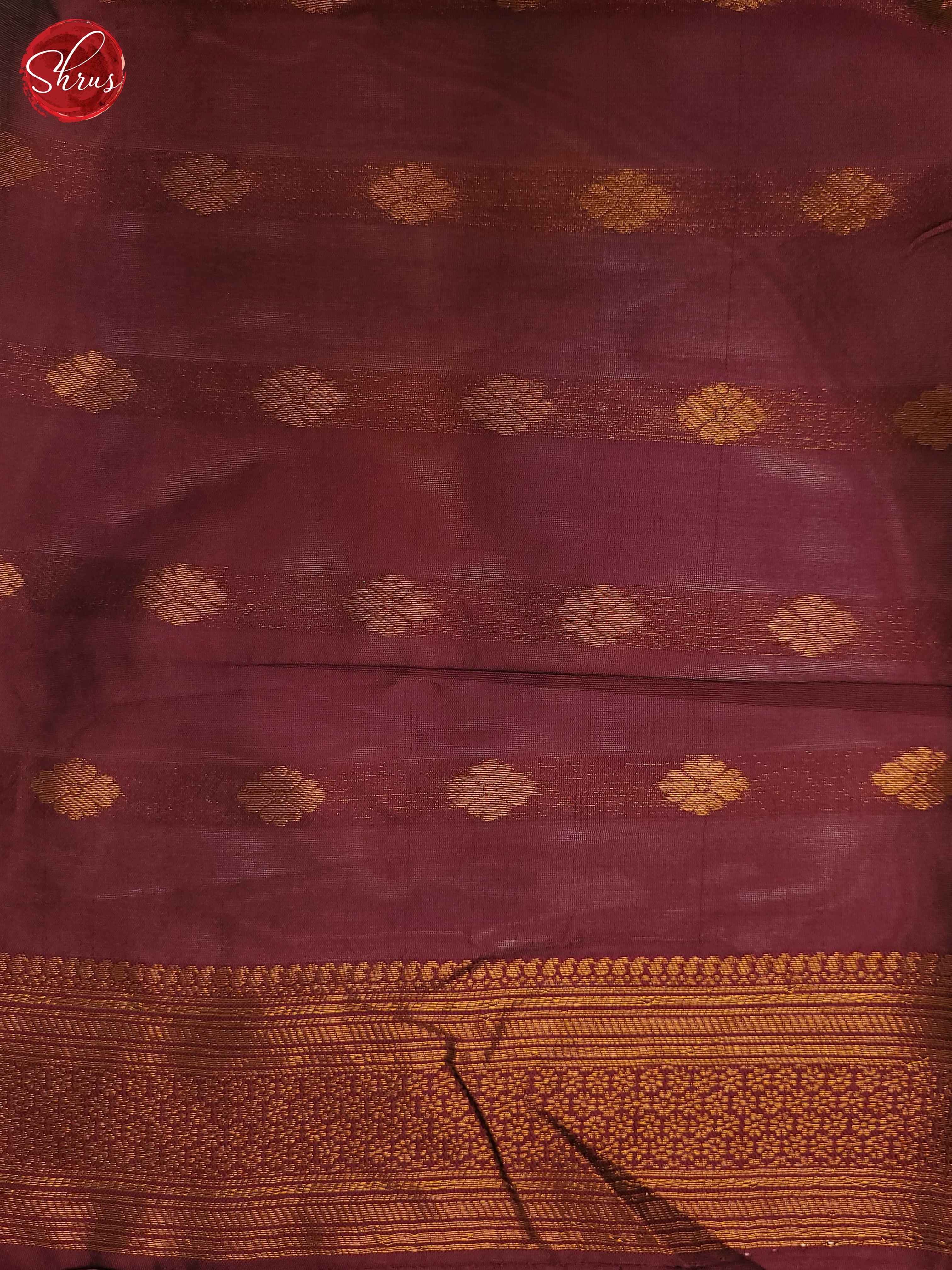 German Blue & MAroon  - Semi Softsilk Saree - Shop on ShrusEternity.com