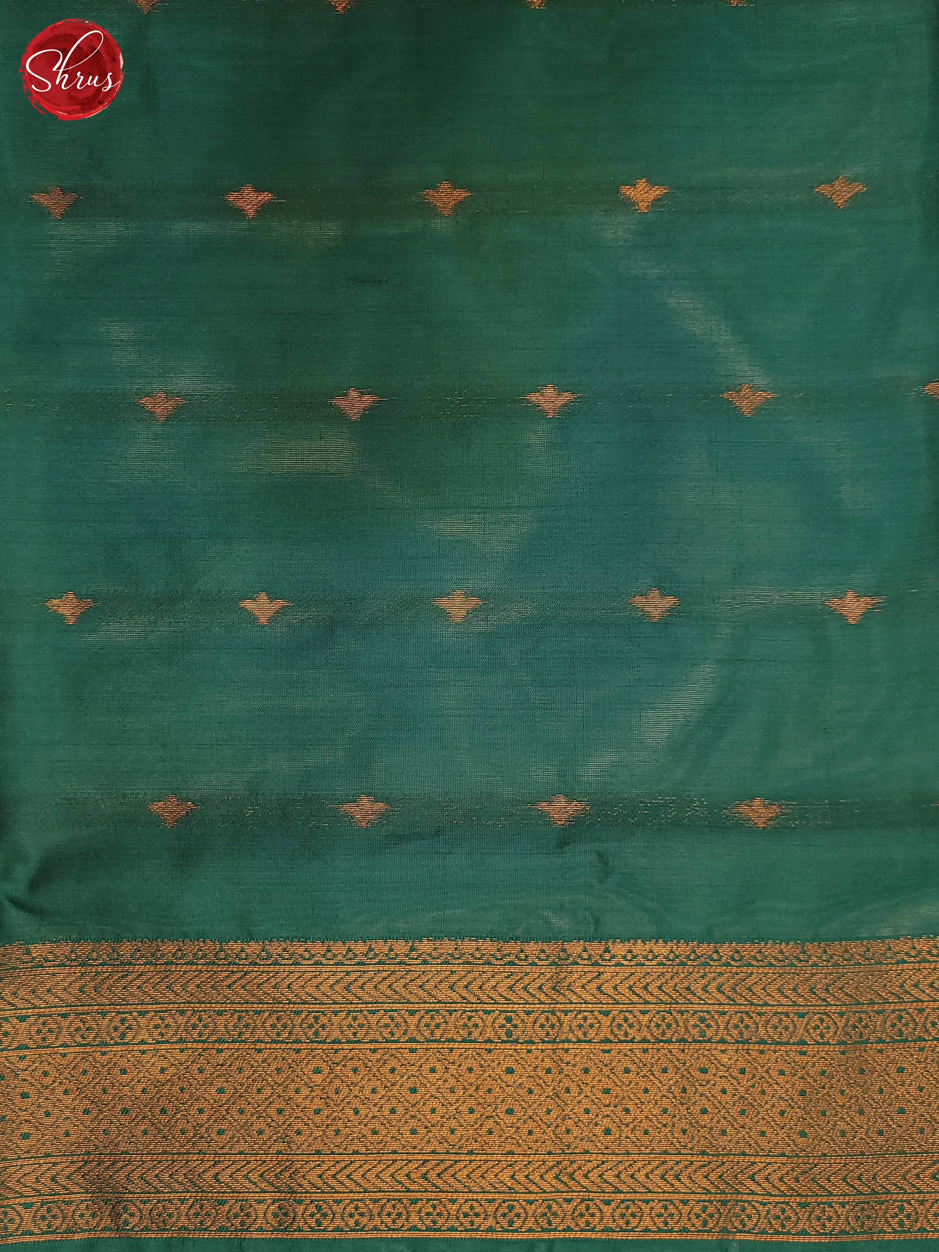 Maroon & Green - Semi Softsilk Saree - Shop on ShrusEternity.com