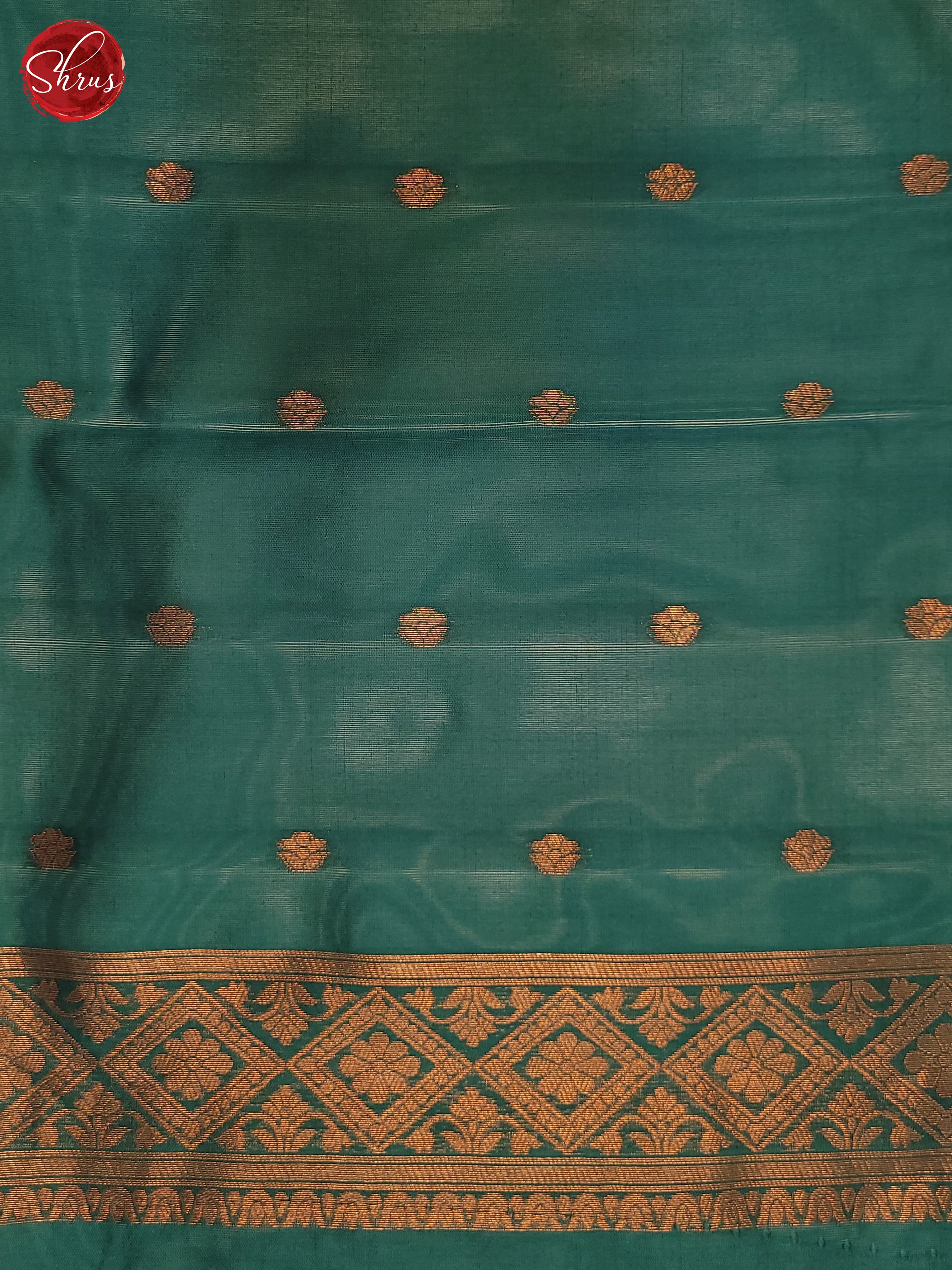 Maroon & Green - Semi Softsilk Saree - Shop on ShrusEternity.com