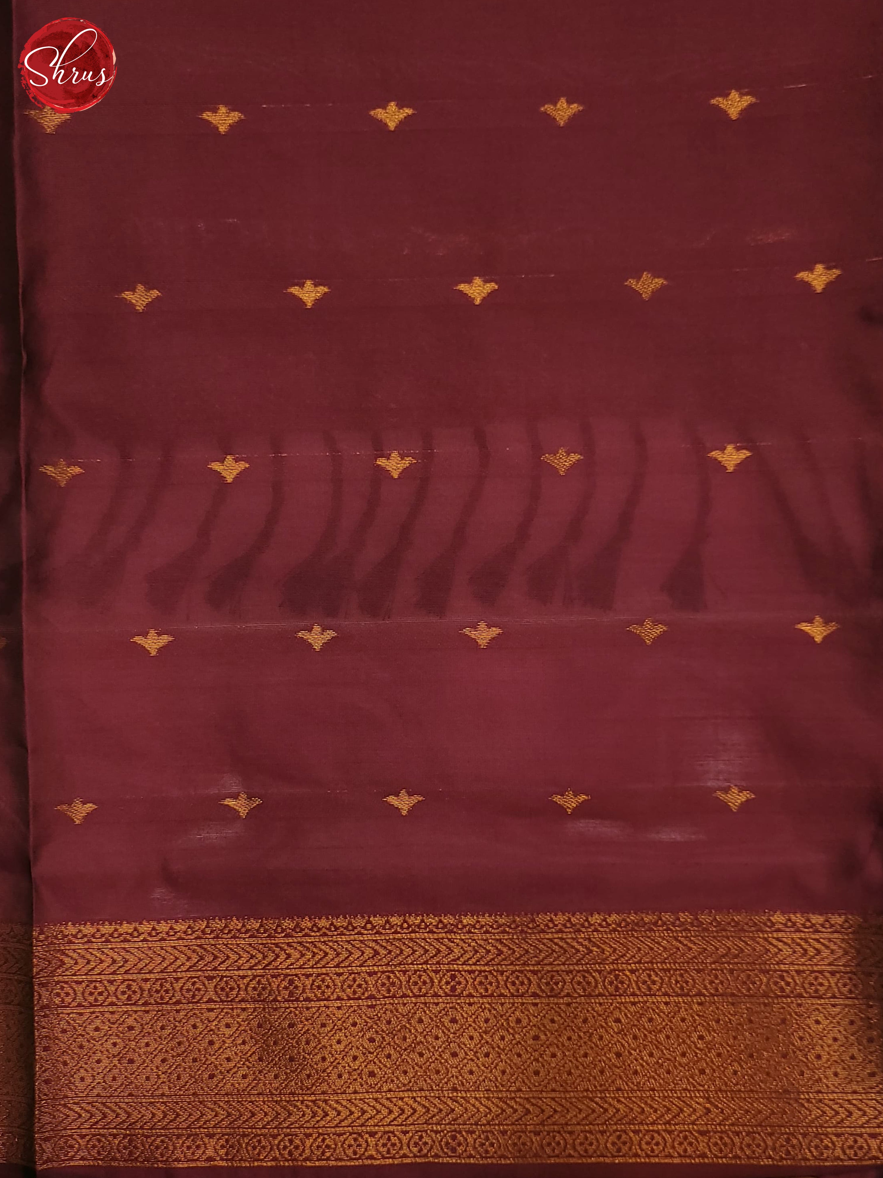 German Blue & MAroon - Semi Softsilk Saree - Shop on ShrusEternity.com