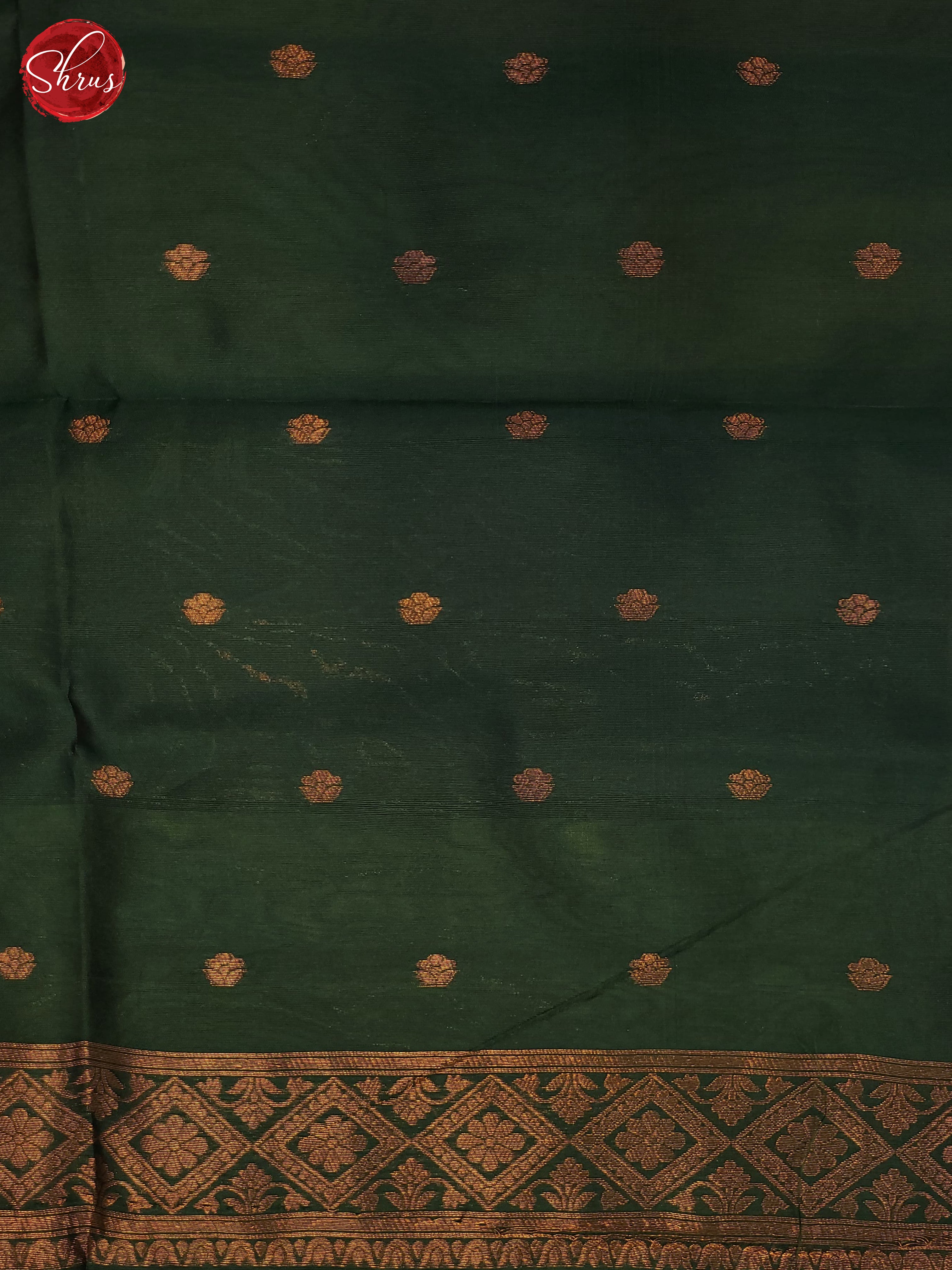 Light green & Green - Semi Softsilk Saree - Shop on ShrusEternity.com