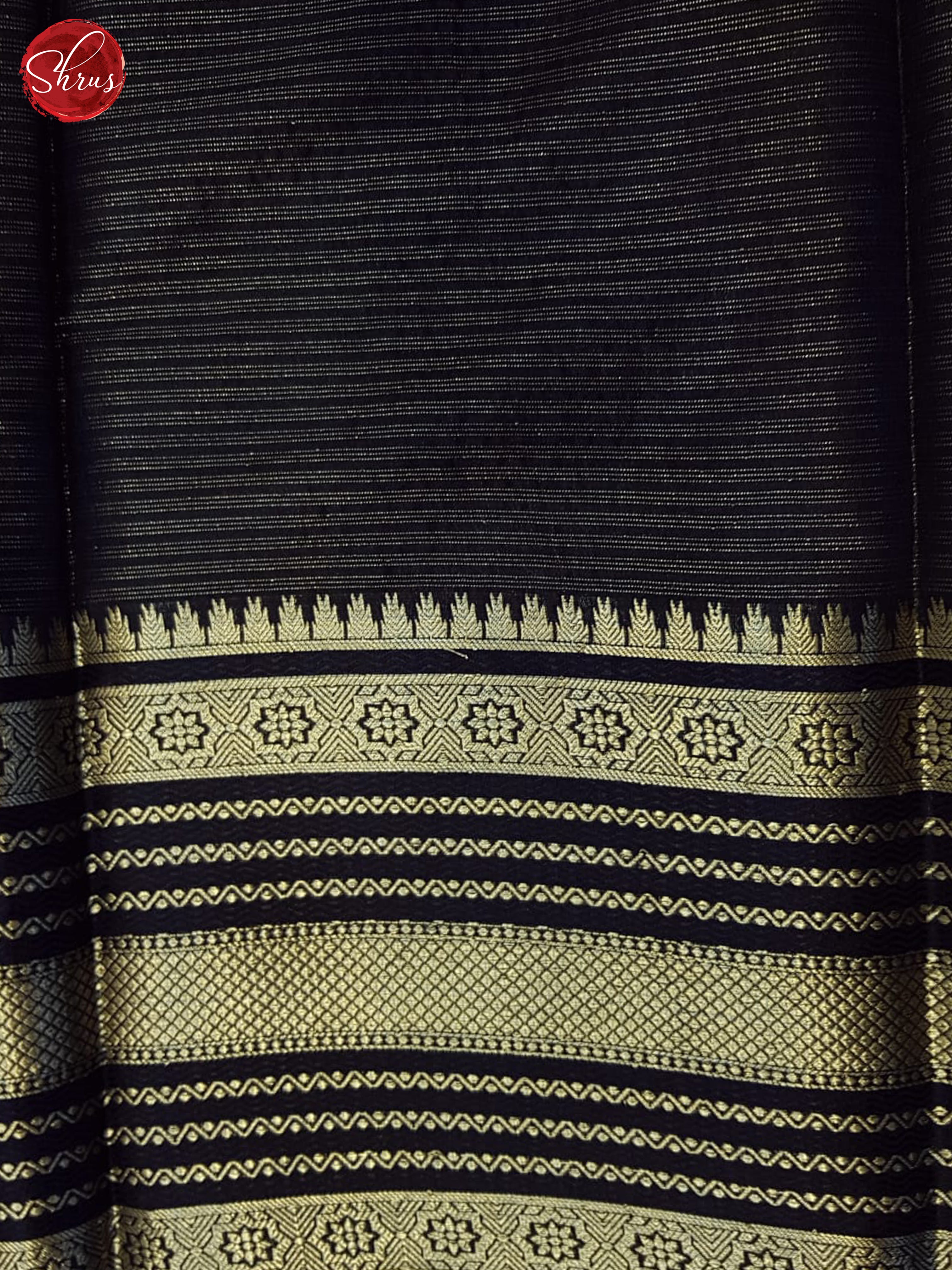 grey and blue - Semi Dupion Silk Saree - Shop on ShrusEternity.com