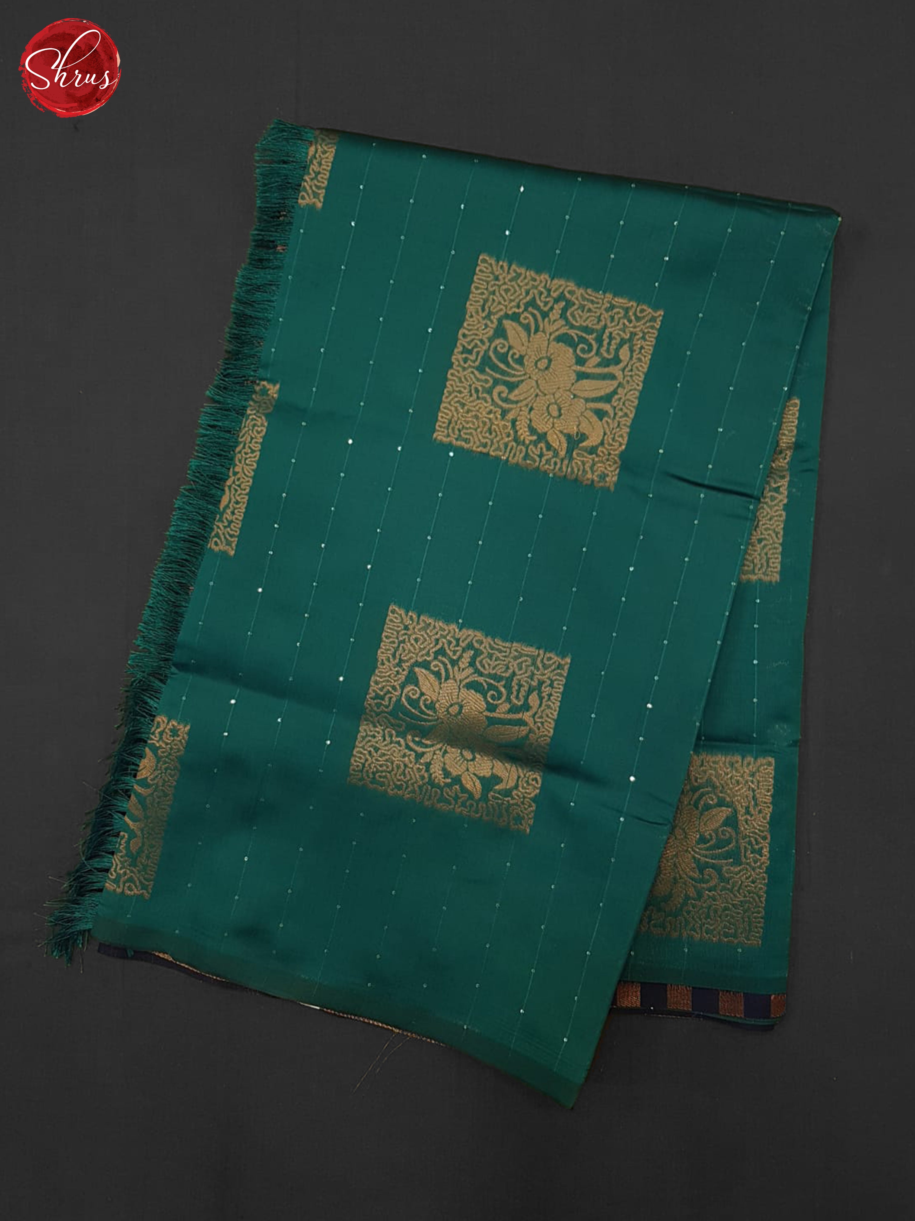 Green and Blue- Semi Soft Silk Saree - Shop on ShrusEternity.com