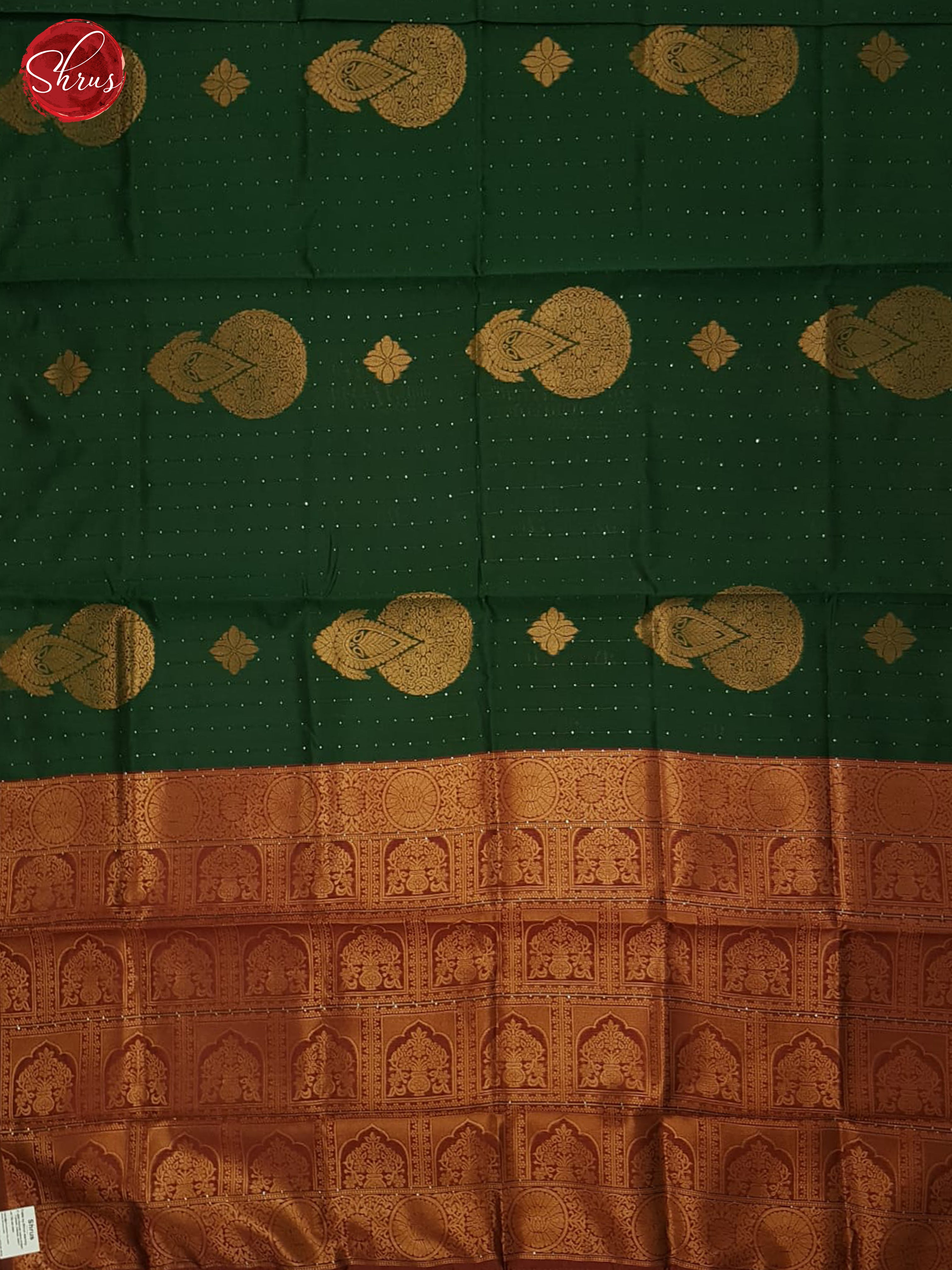 Green &  Arakku Maroon - Semi Softsilk Saree - Shop on ShrusEternity.com