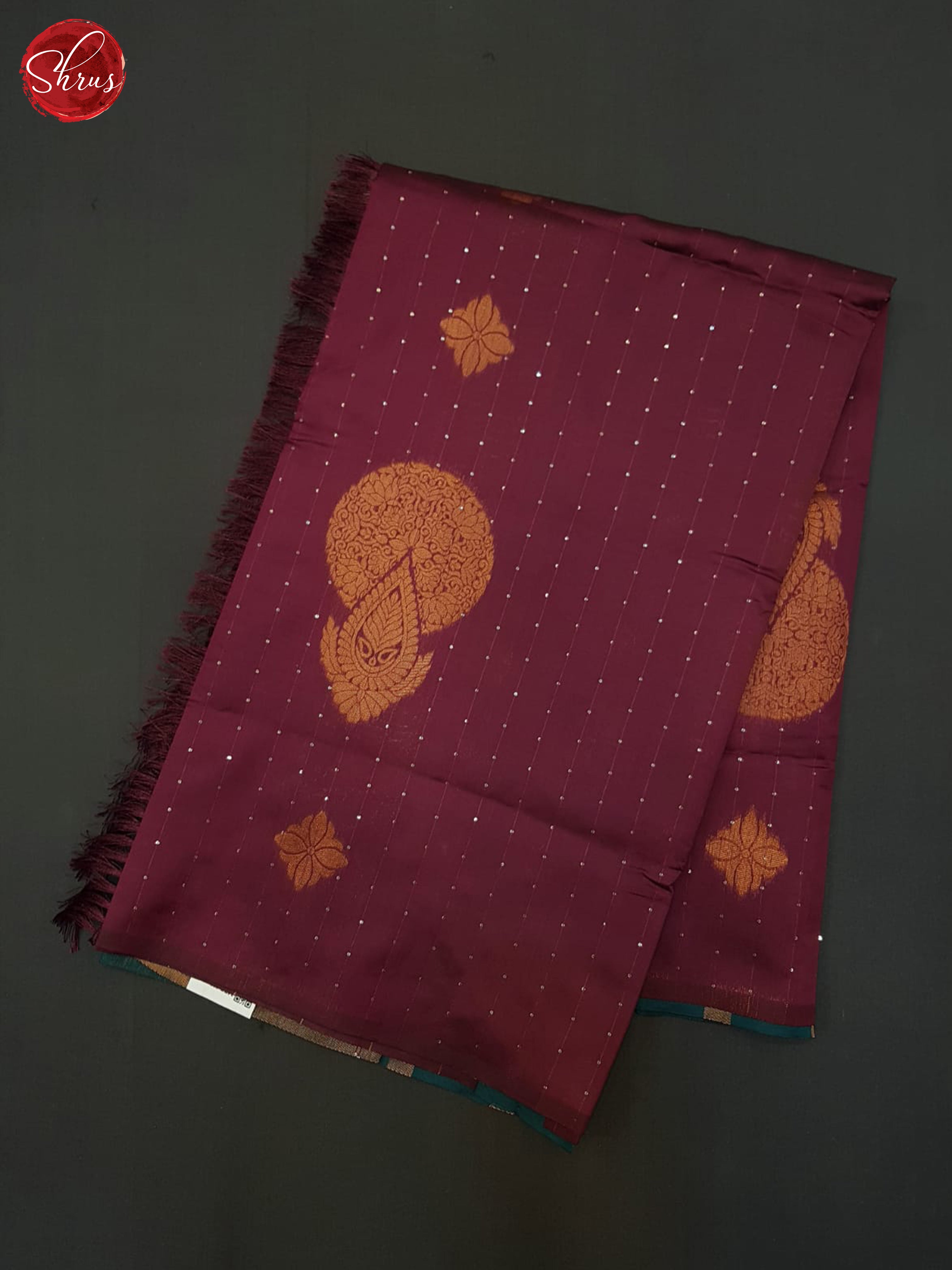 maroon and green - Semi Soft Silk Saree - Shop on ShrusEternity.com