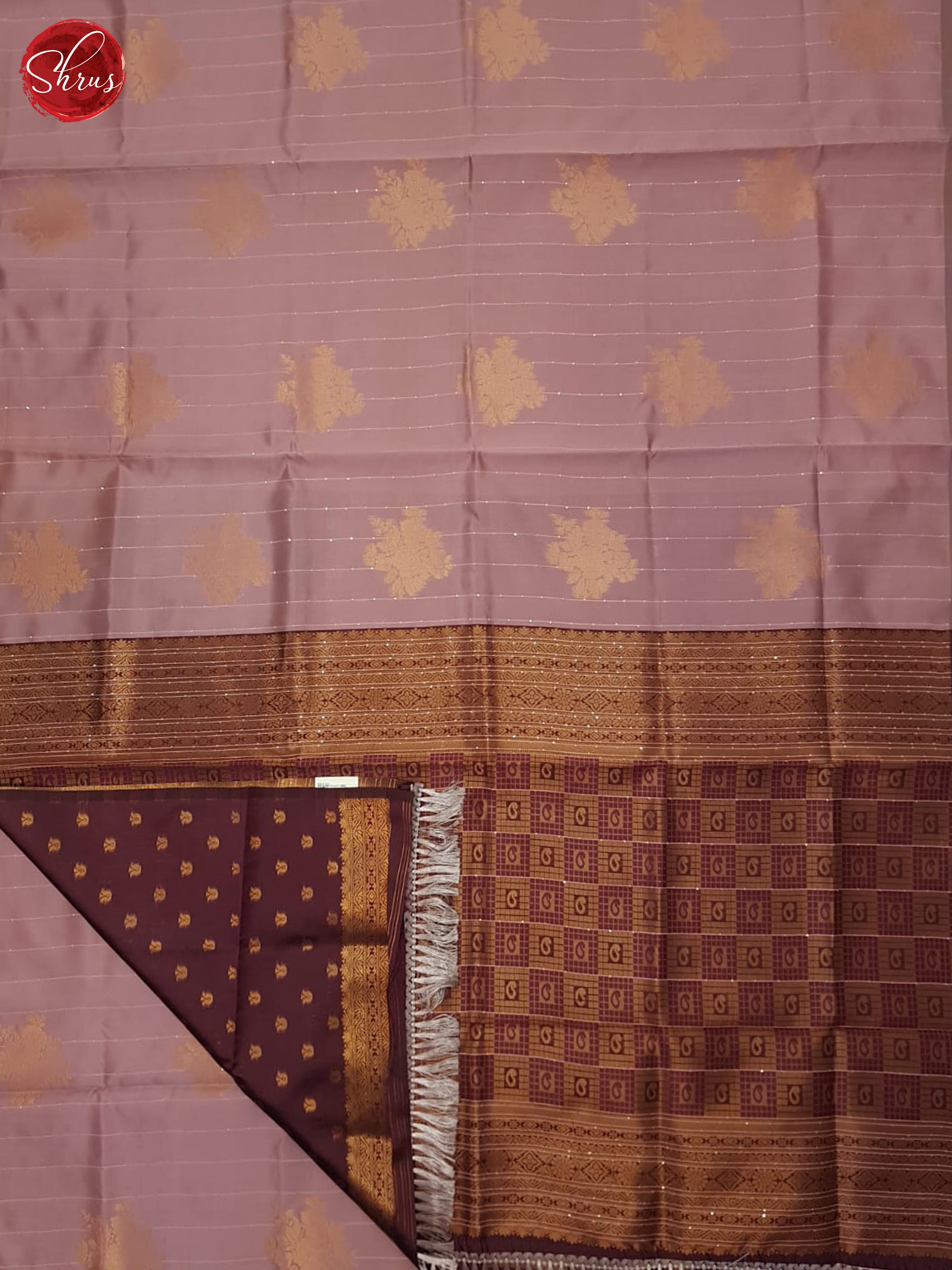 Onion Pink & WIne - Semi Softsilk Saree - Shop on ShrusEternity.com