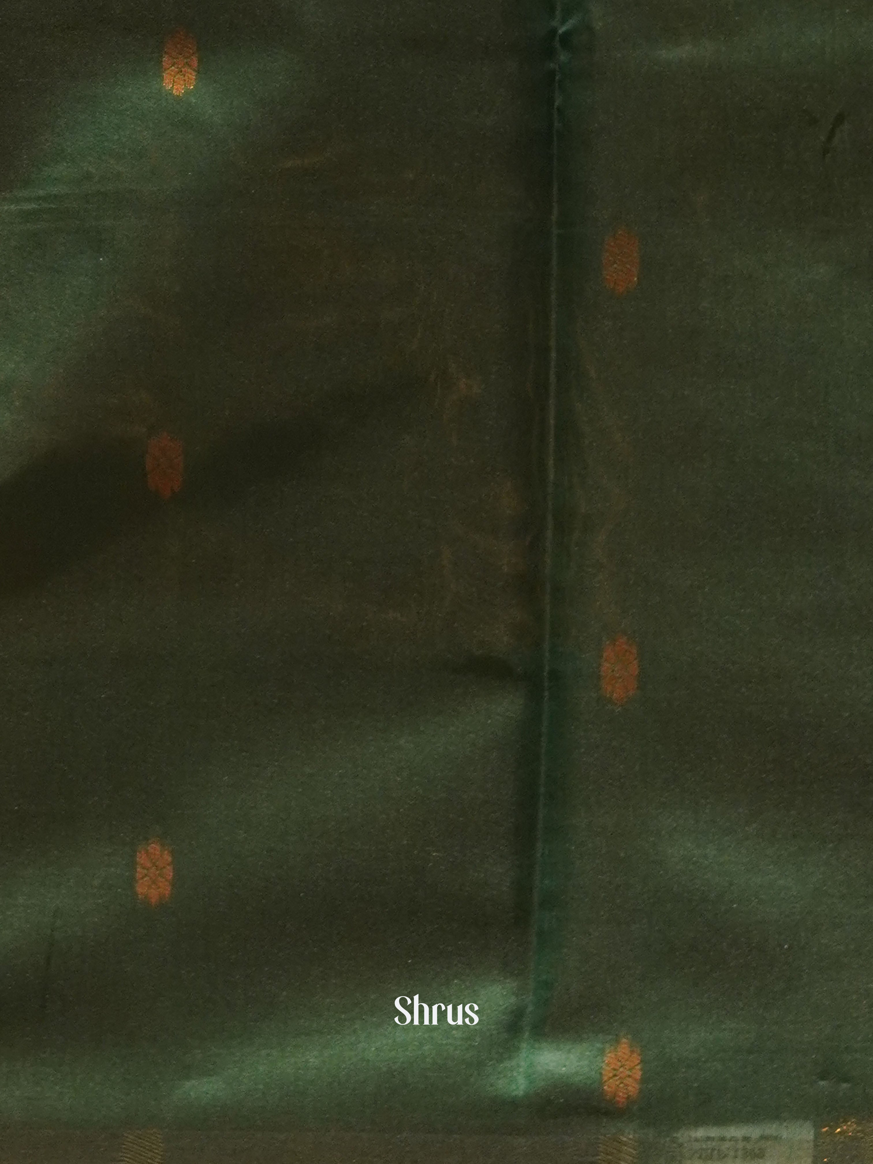 Wine And Green-Semi kanchipuram saree