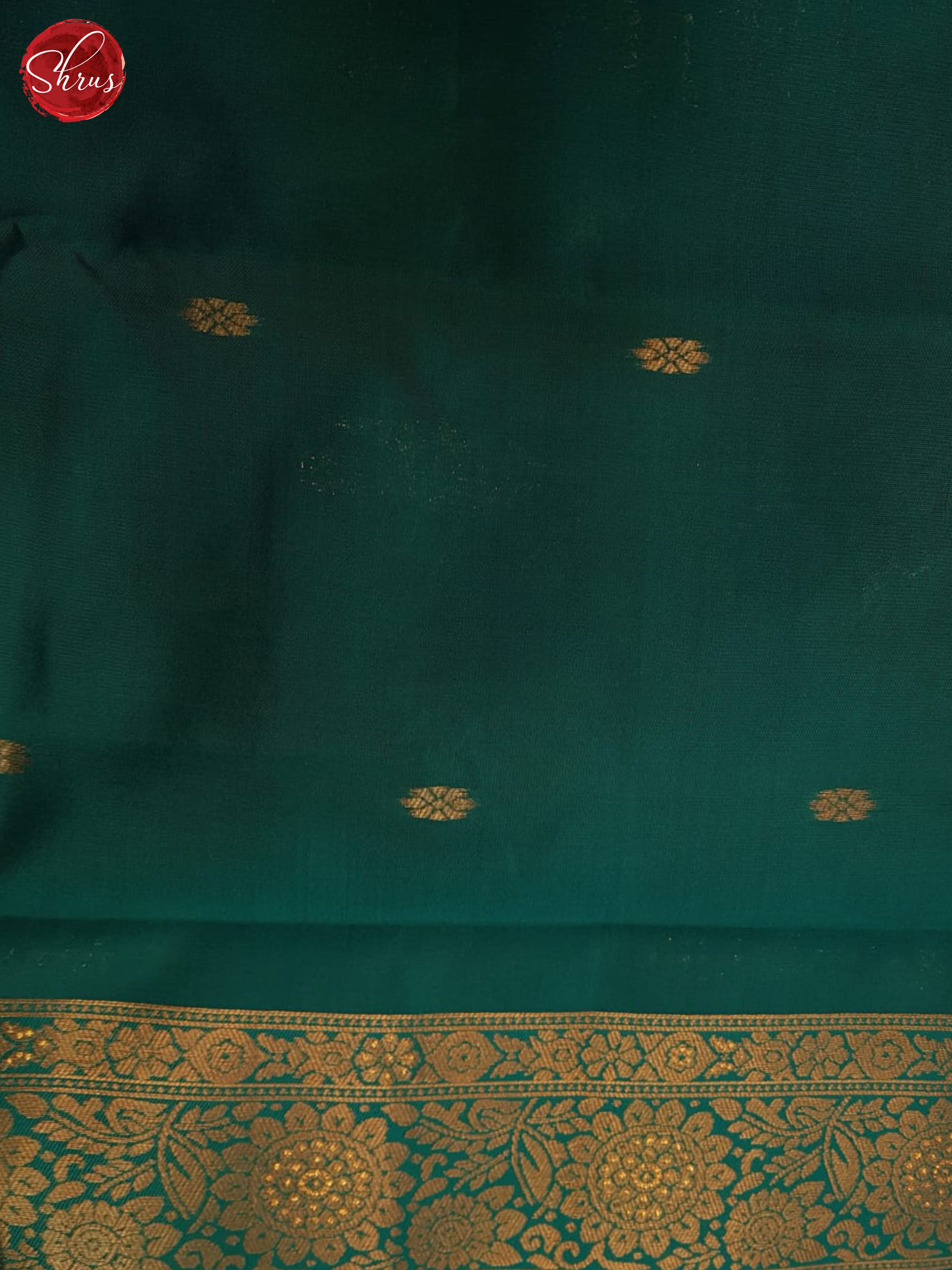 Blue And Green-Semi Kanchipuram saree - Shop on ShrusEternity.com