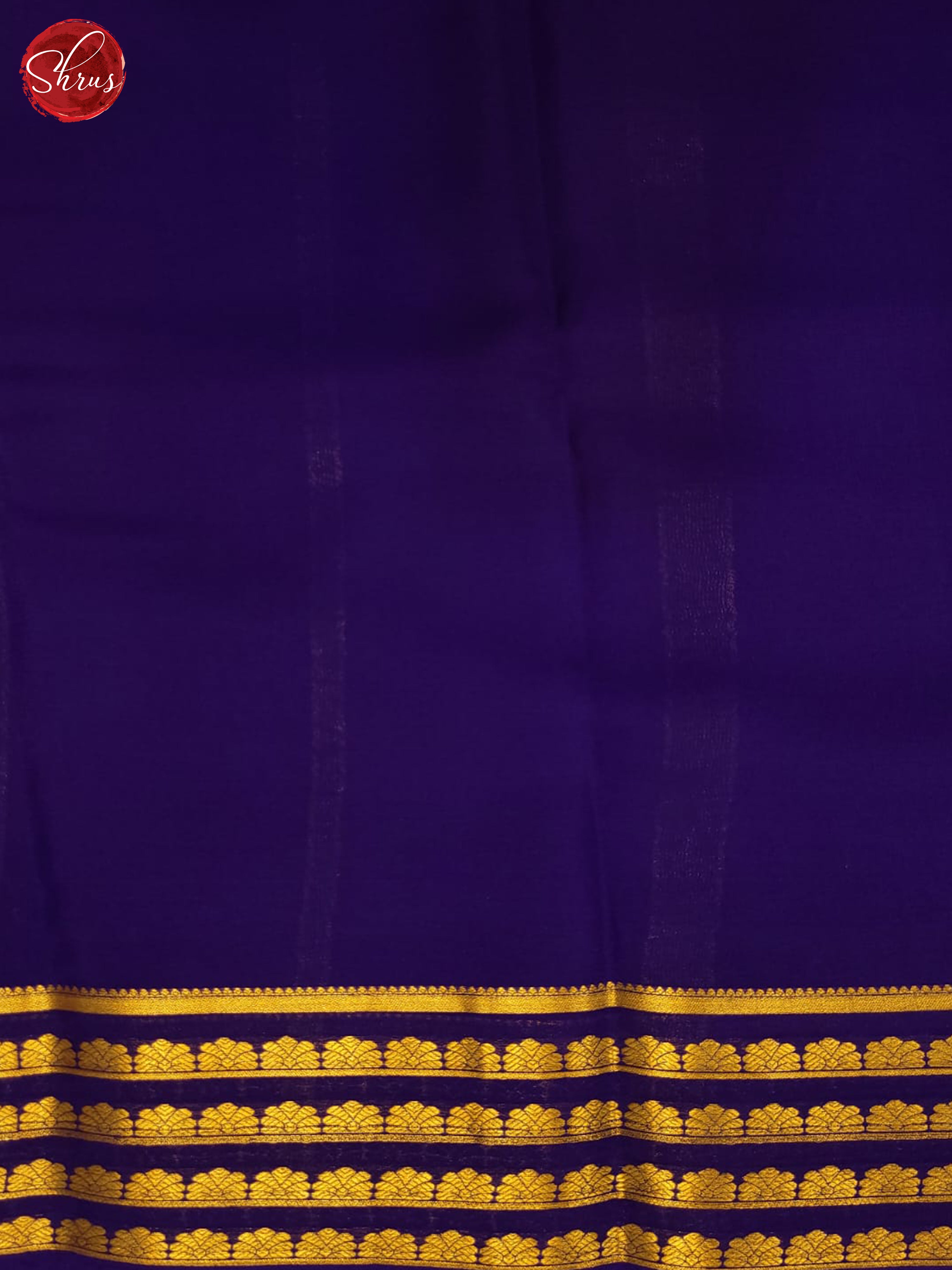 Green and Navy blue- Mysore Silk - Shop on ShrusEternity.com