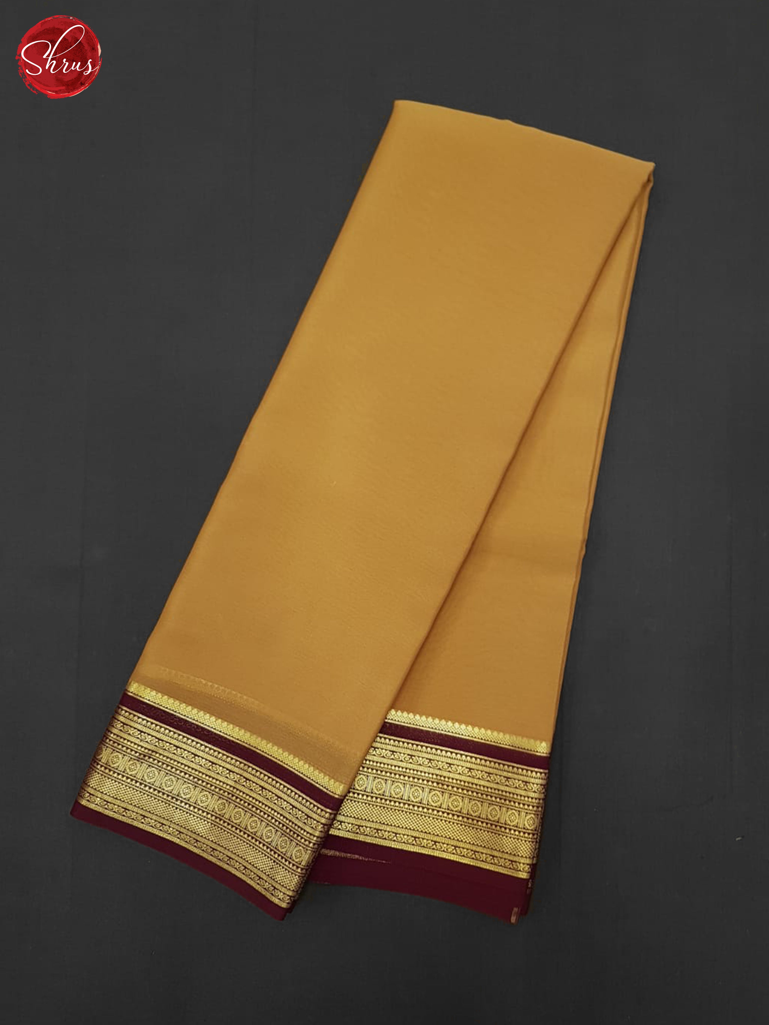 Brown & Maroon - Mysore Silk Saree - Shop on ShrusEternity.com