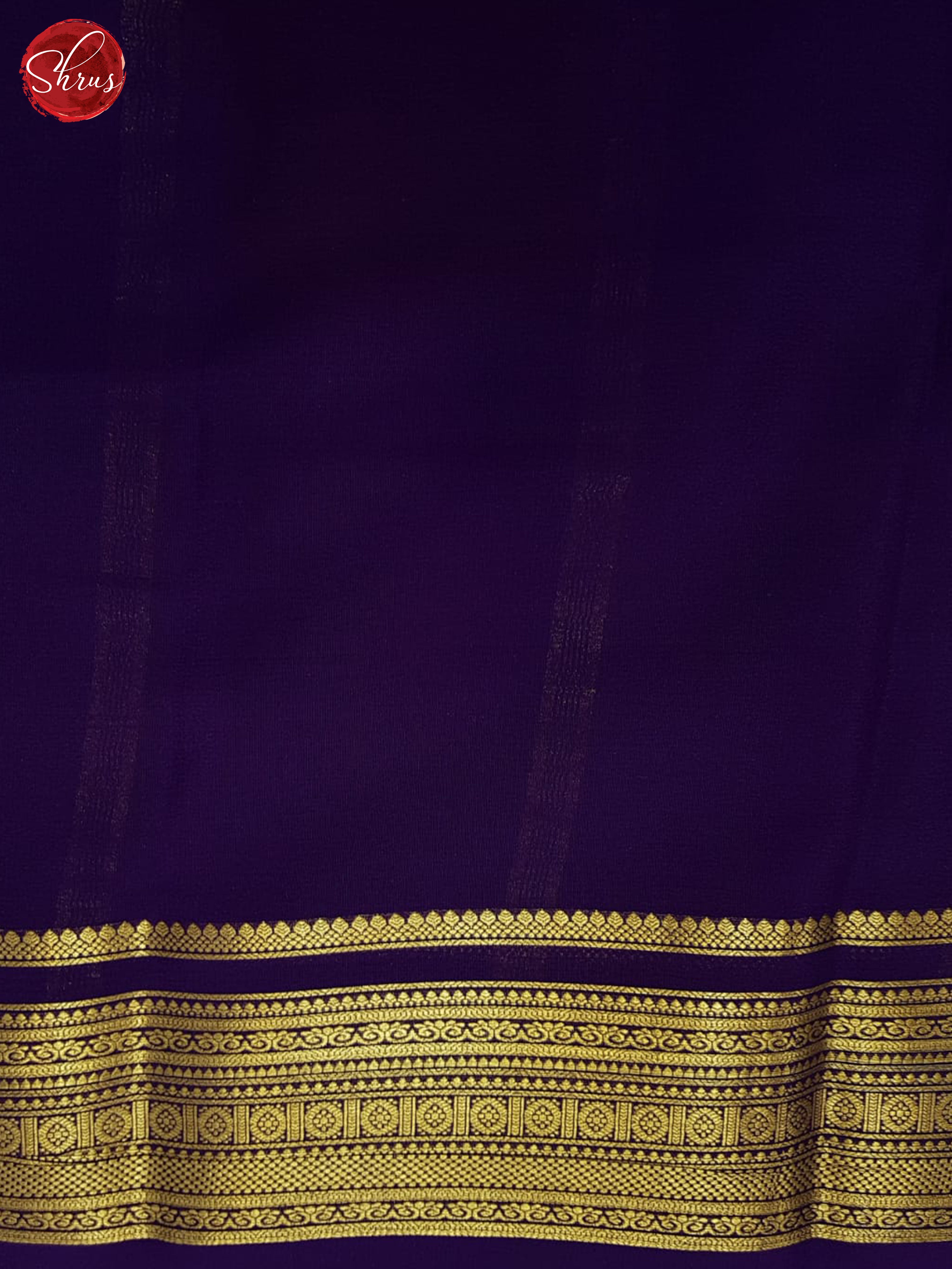 Green  & Purple - Mysore Silk Saree - Shop on ShrusEternity.com