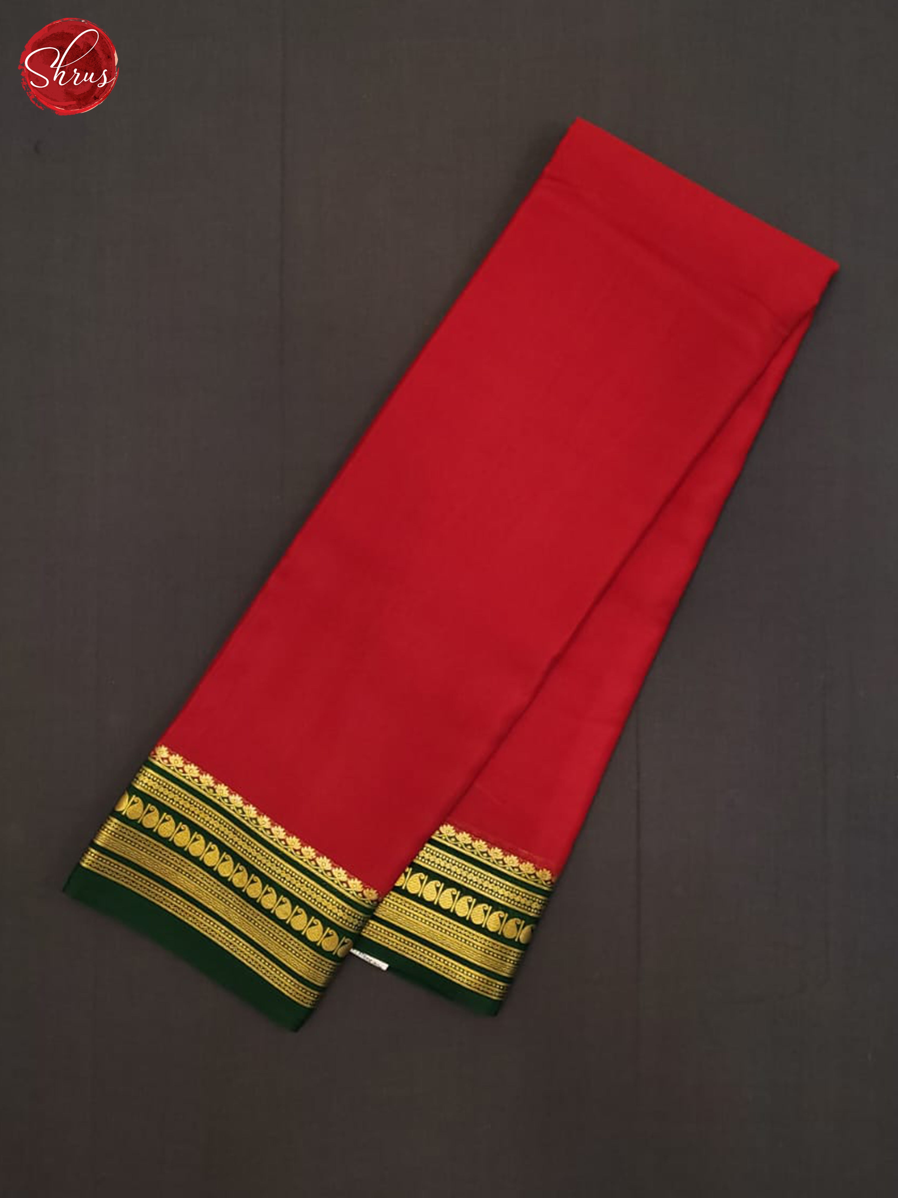 Red and Green- Mysore Silk Saree - Shop on ShrusEternity.com