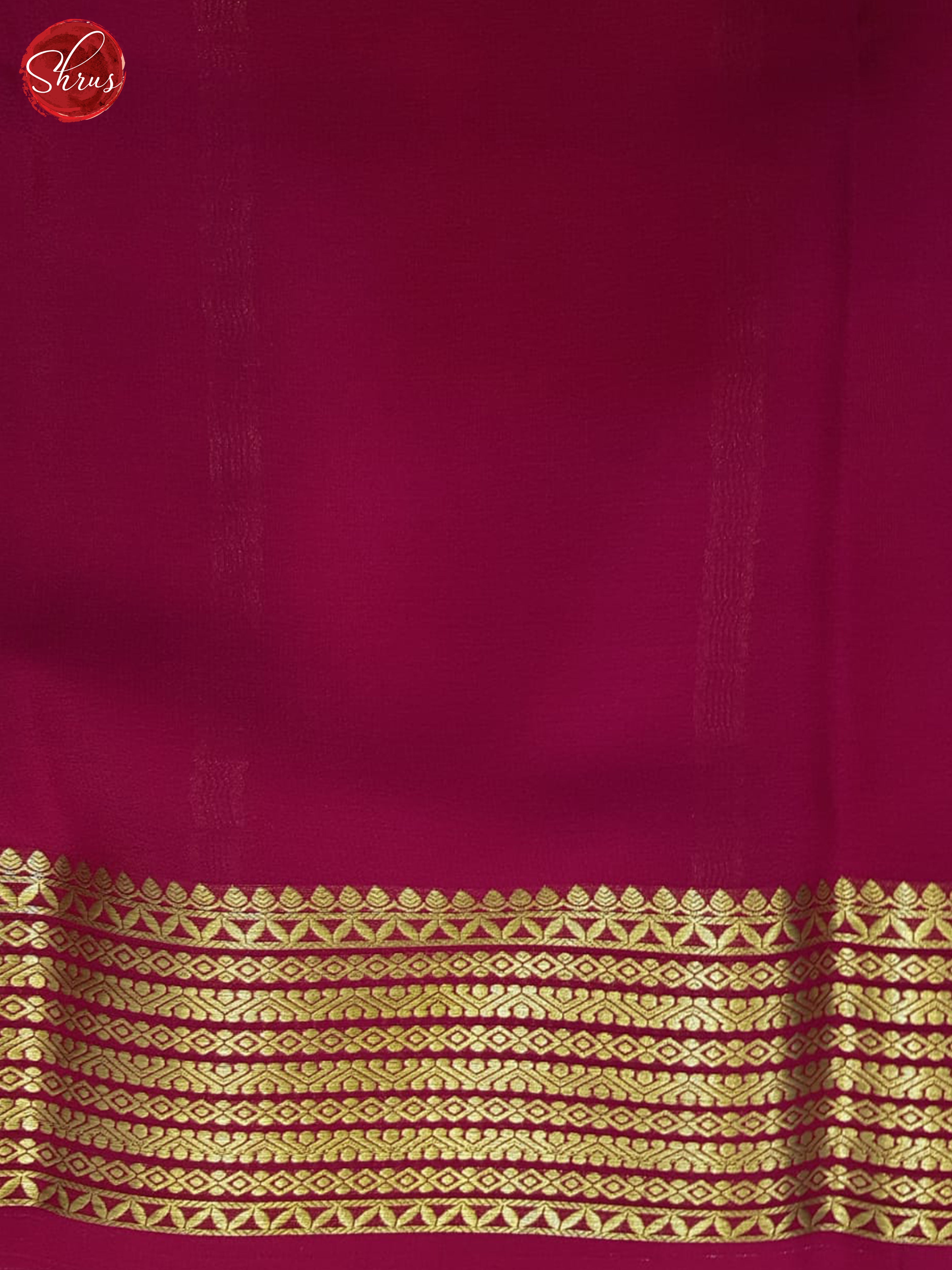 Blue &  Pink - Mysore Silk Saree - Shop on ShrusEternity.com