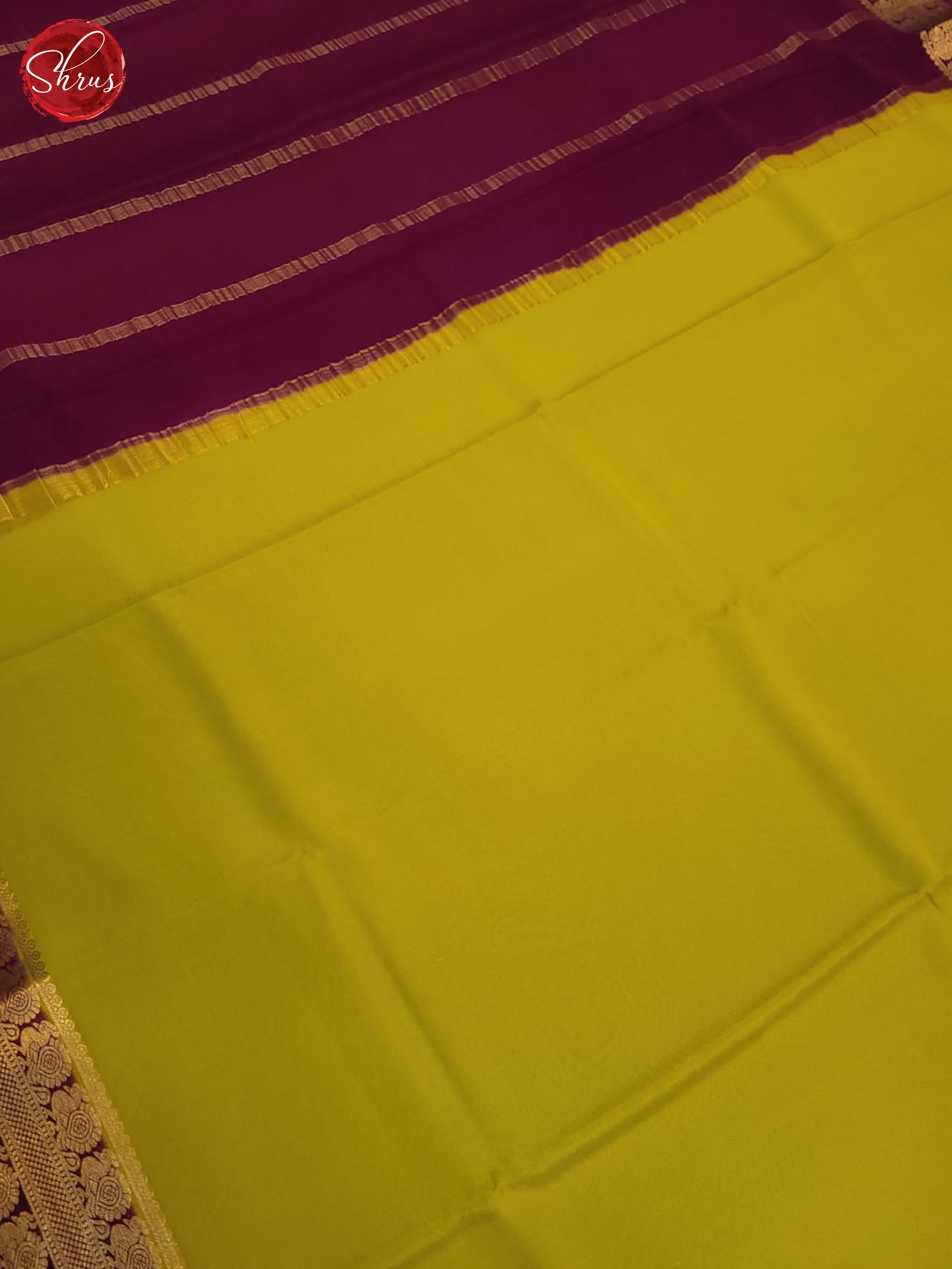 Green and vadamalli- Mysore Silk Saree - Shop on ShrusEternity.com