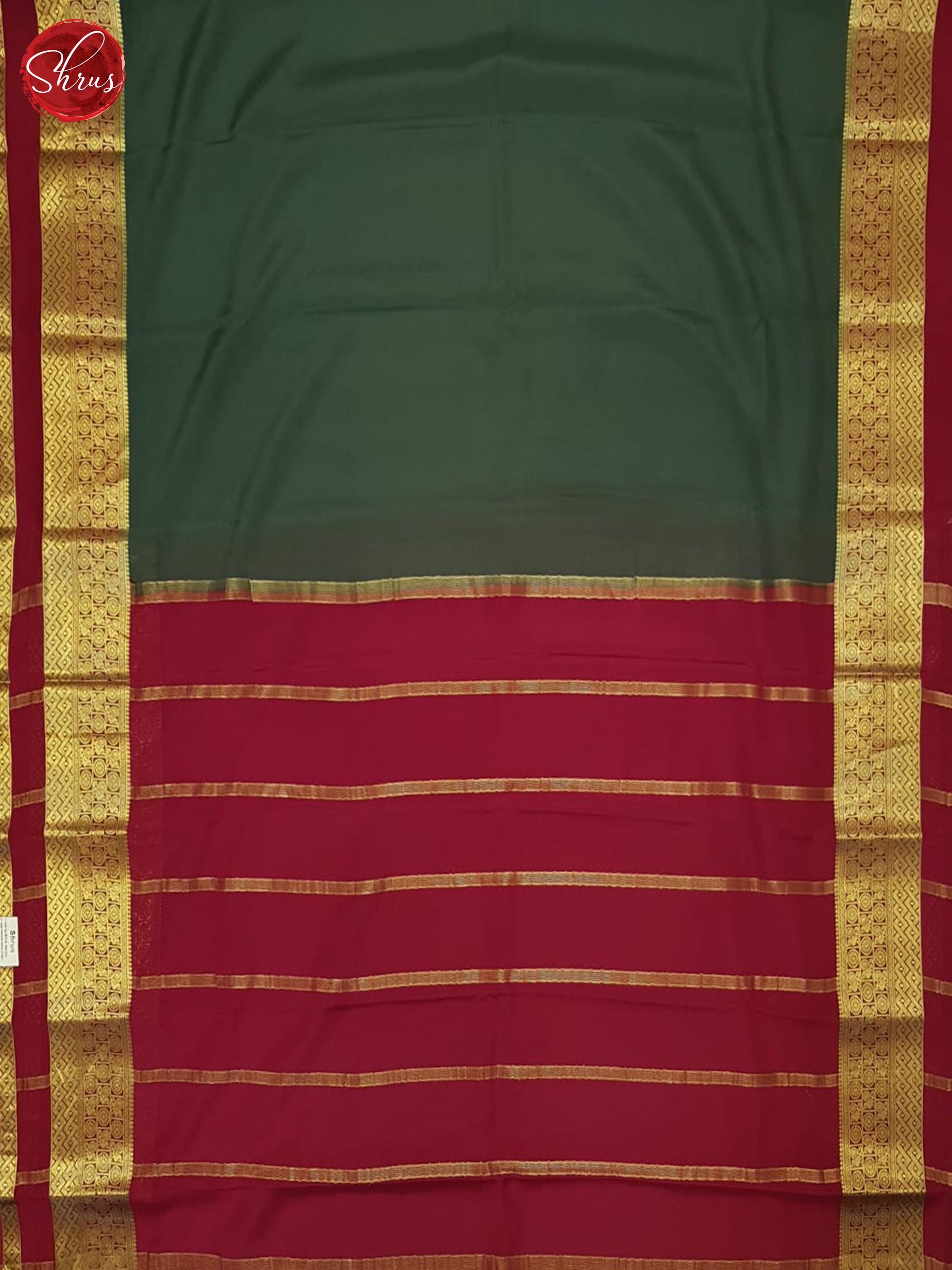 Green & Pink - Mysore Silk Saree - Shop on ShrusEternity.com
