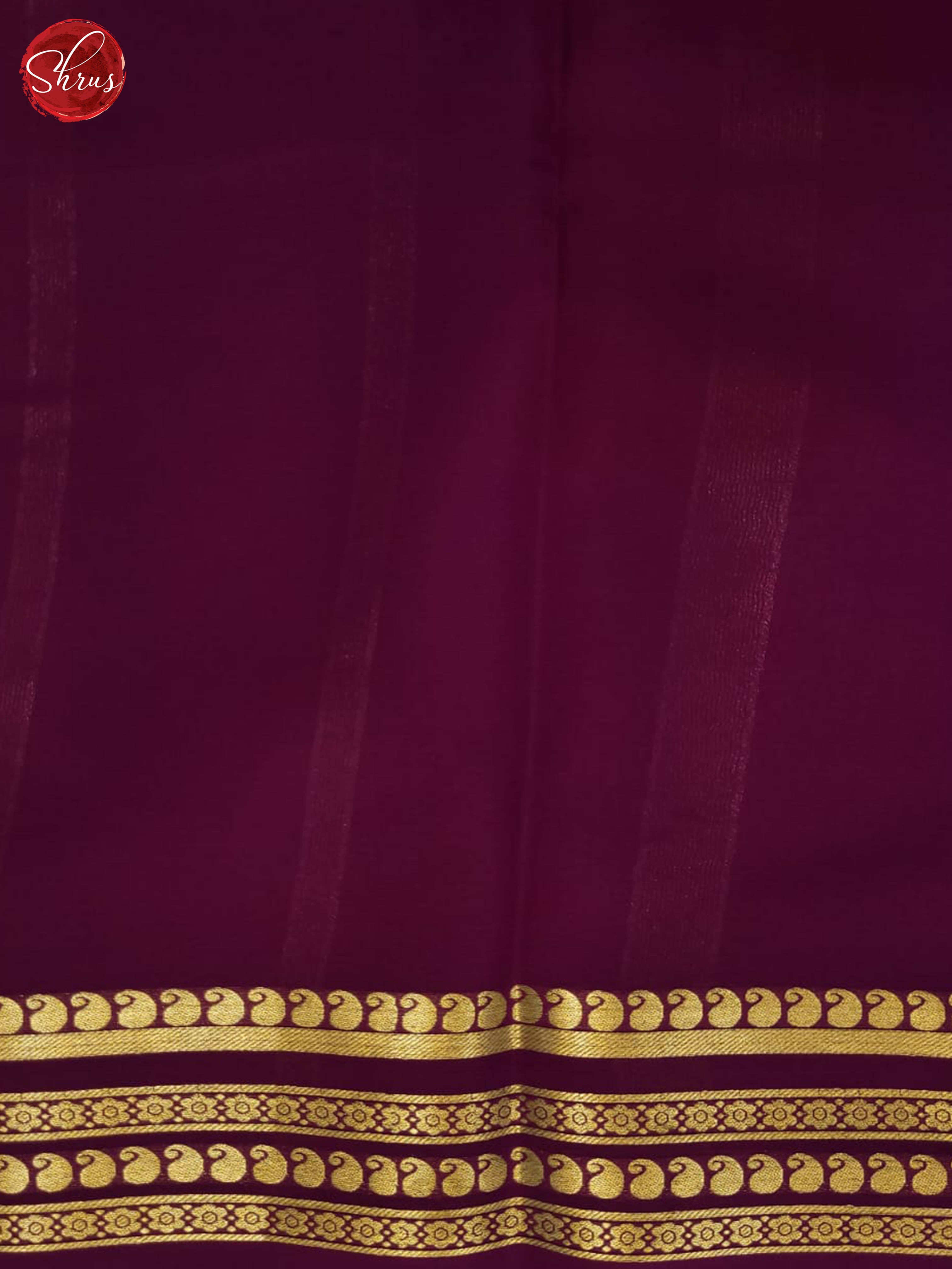 pink and wine- Mysore Silk Saree - Shop on ShrusEternity.com