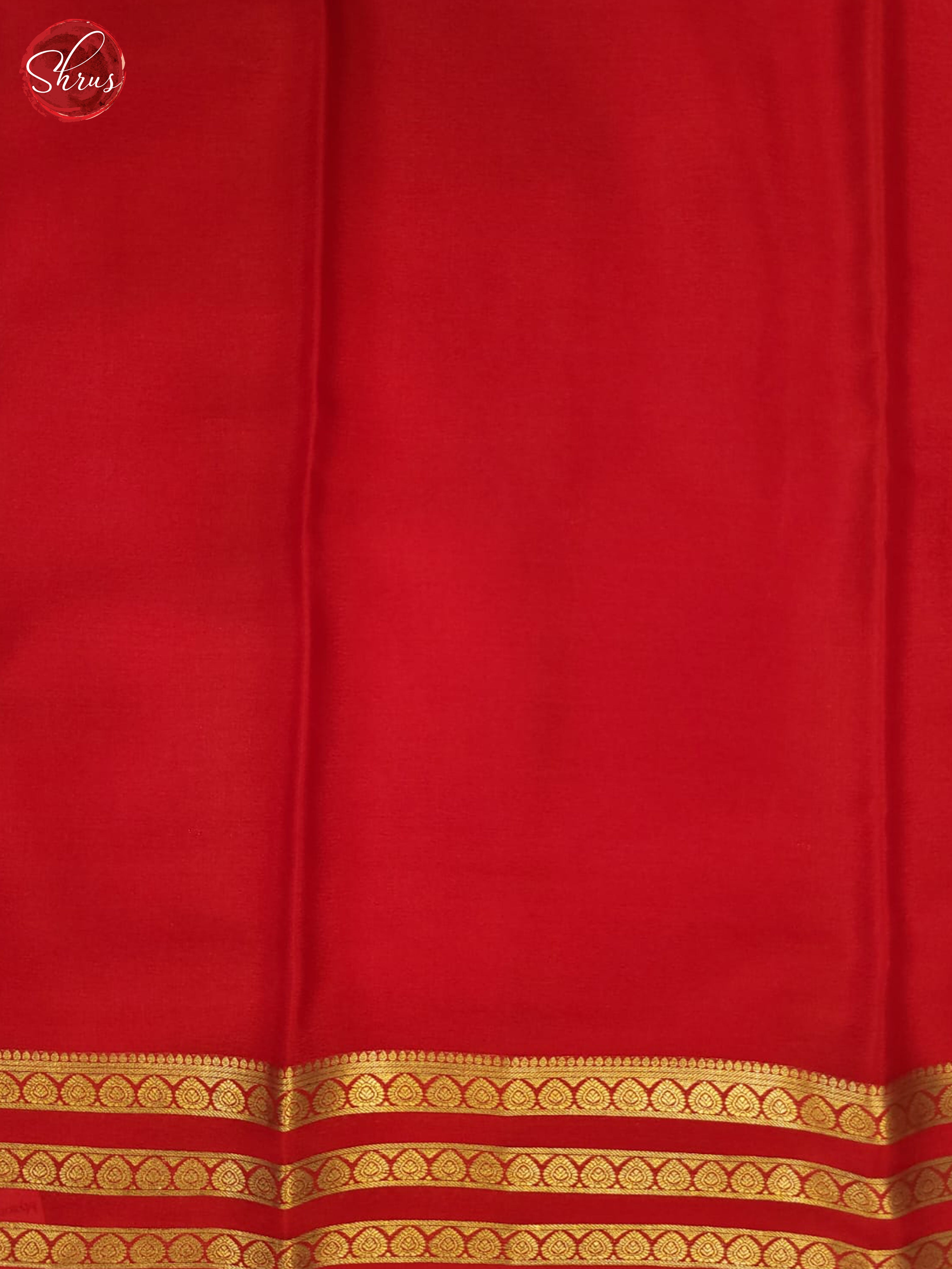 Lite yellow and Red- Mysore Silk Saree - Shop on ShrusEternity.com