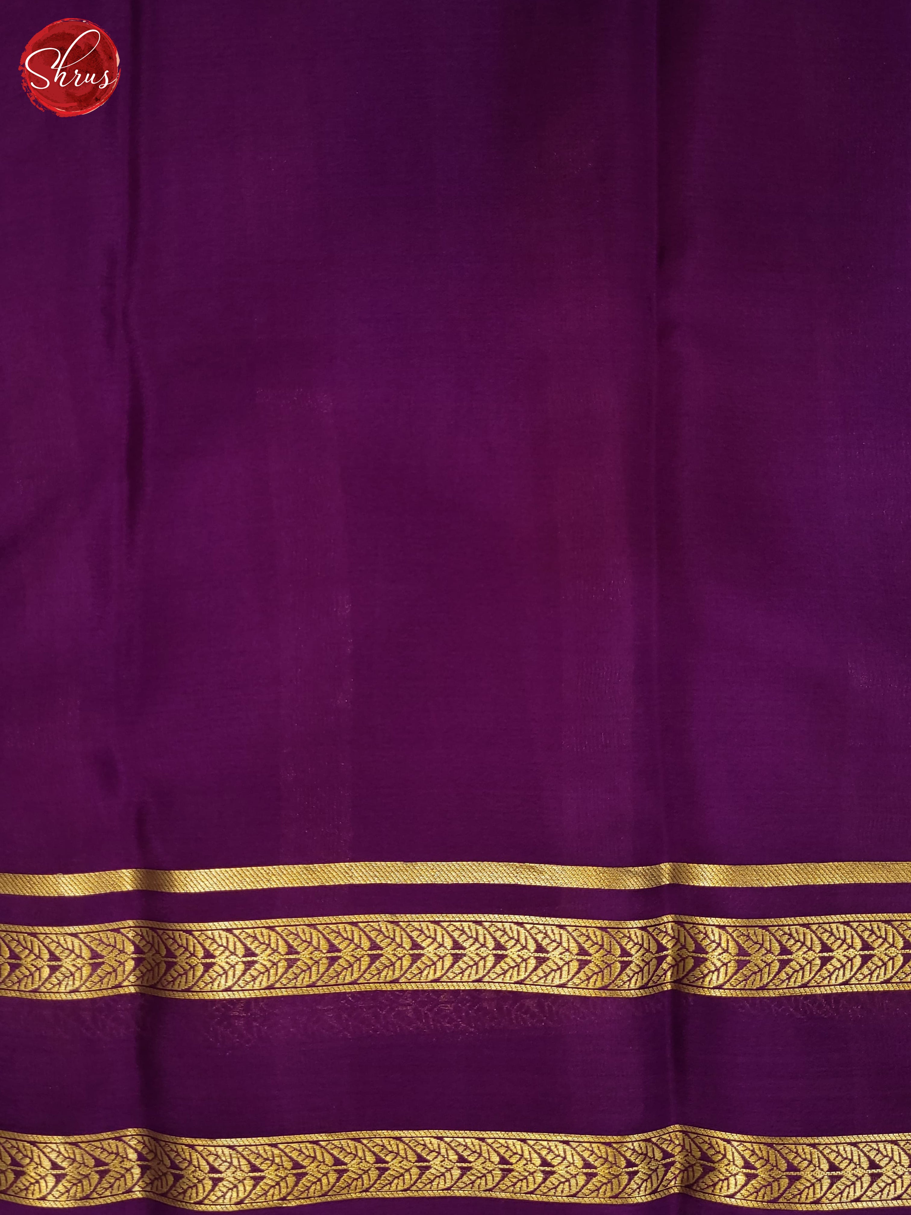 Mustard & Violet- Mysore Silk Saree - Shop on ShrusEternity.com