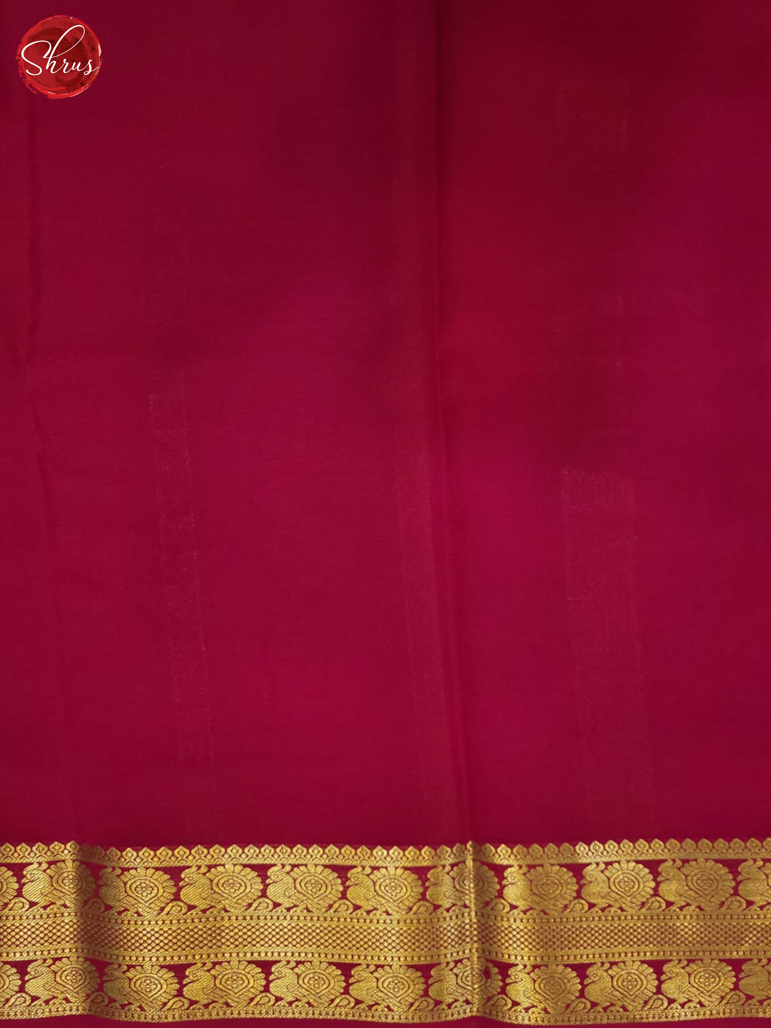 Cream and pink- Mysore Silk Saree - Shop on ShrusEternity.com