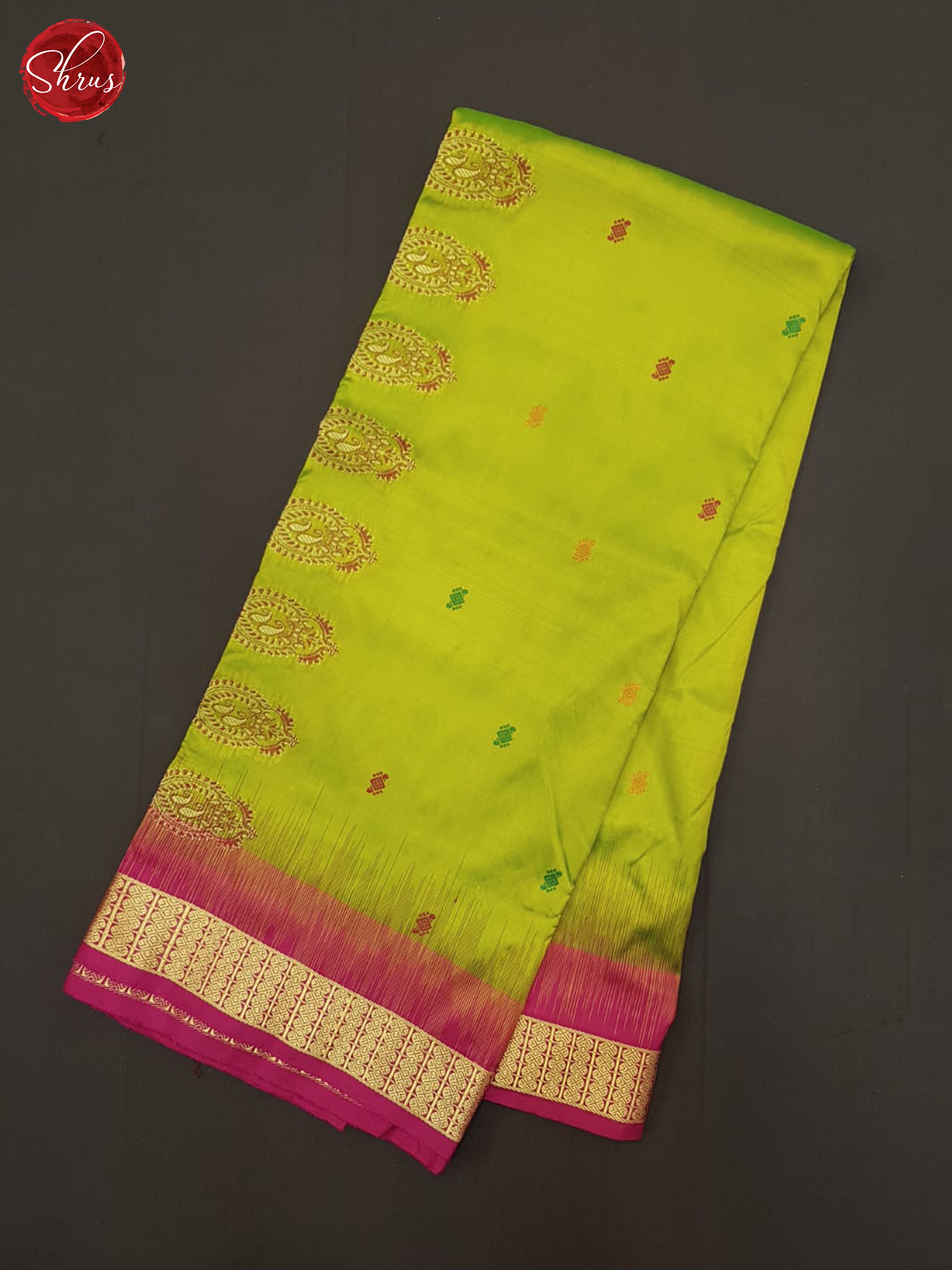 Parrot Green & Pink - Odisha Sambalpuri Silk Saree - Shop on ShrusEternity.com