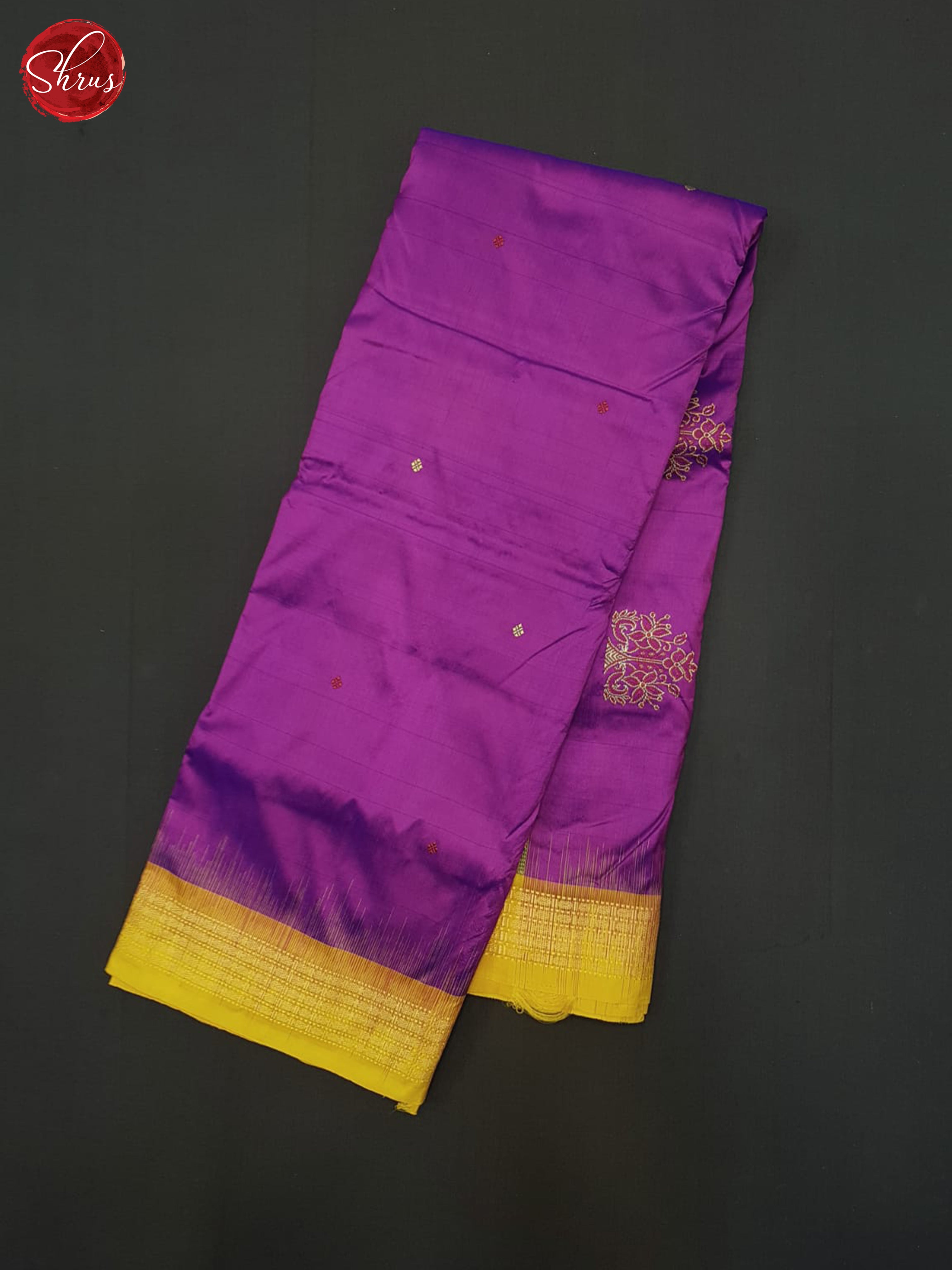 Violet & Mustard - Odisha Sambalpuri Silk Saree - Shop on ShrusEternity.com