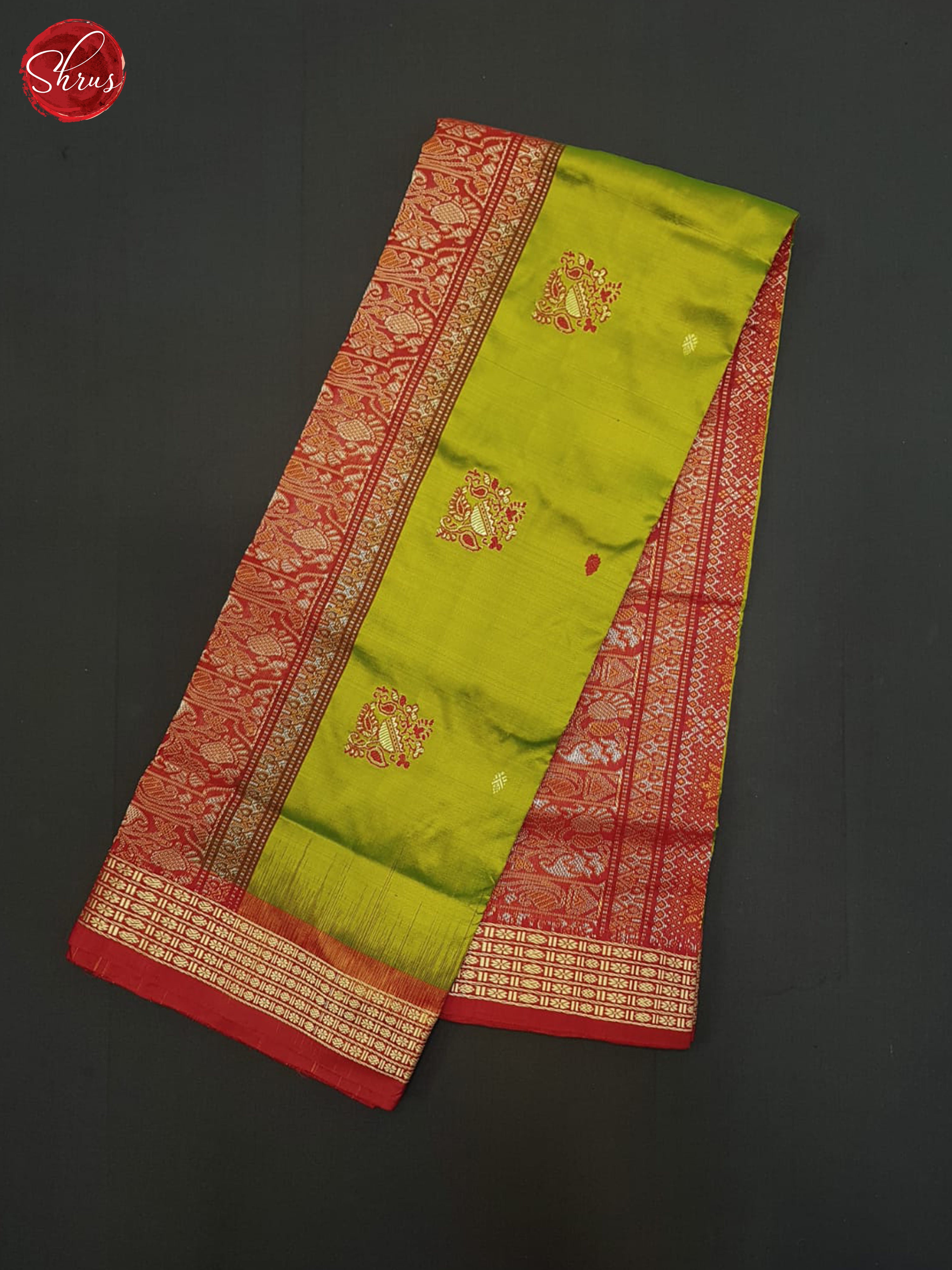 Green & Red - Odisha Sambalpuri Silk Saree - Shop on ShrusEternity.com