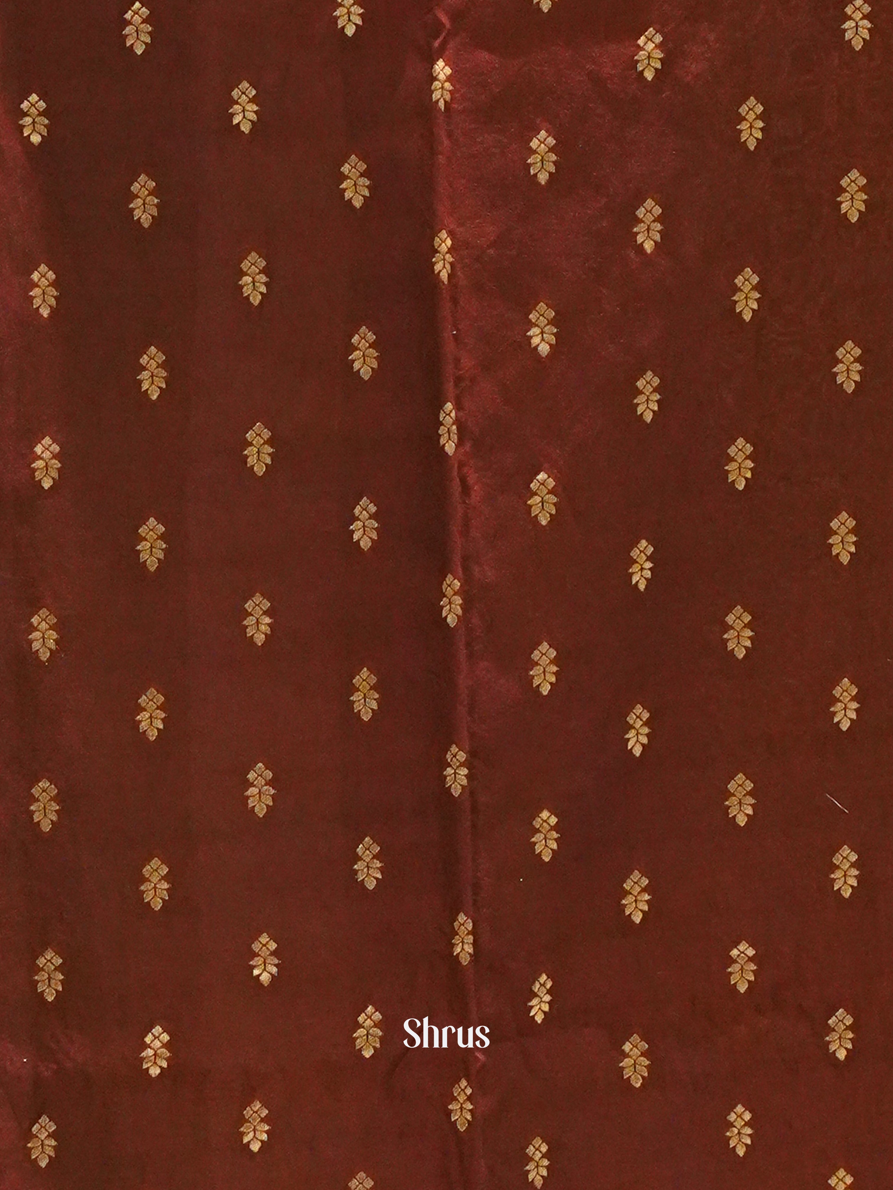 Arakku Maroon(Single Tone)-Semi Crepe Saree