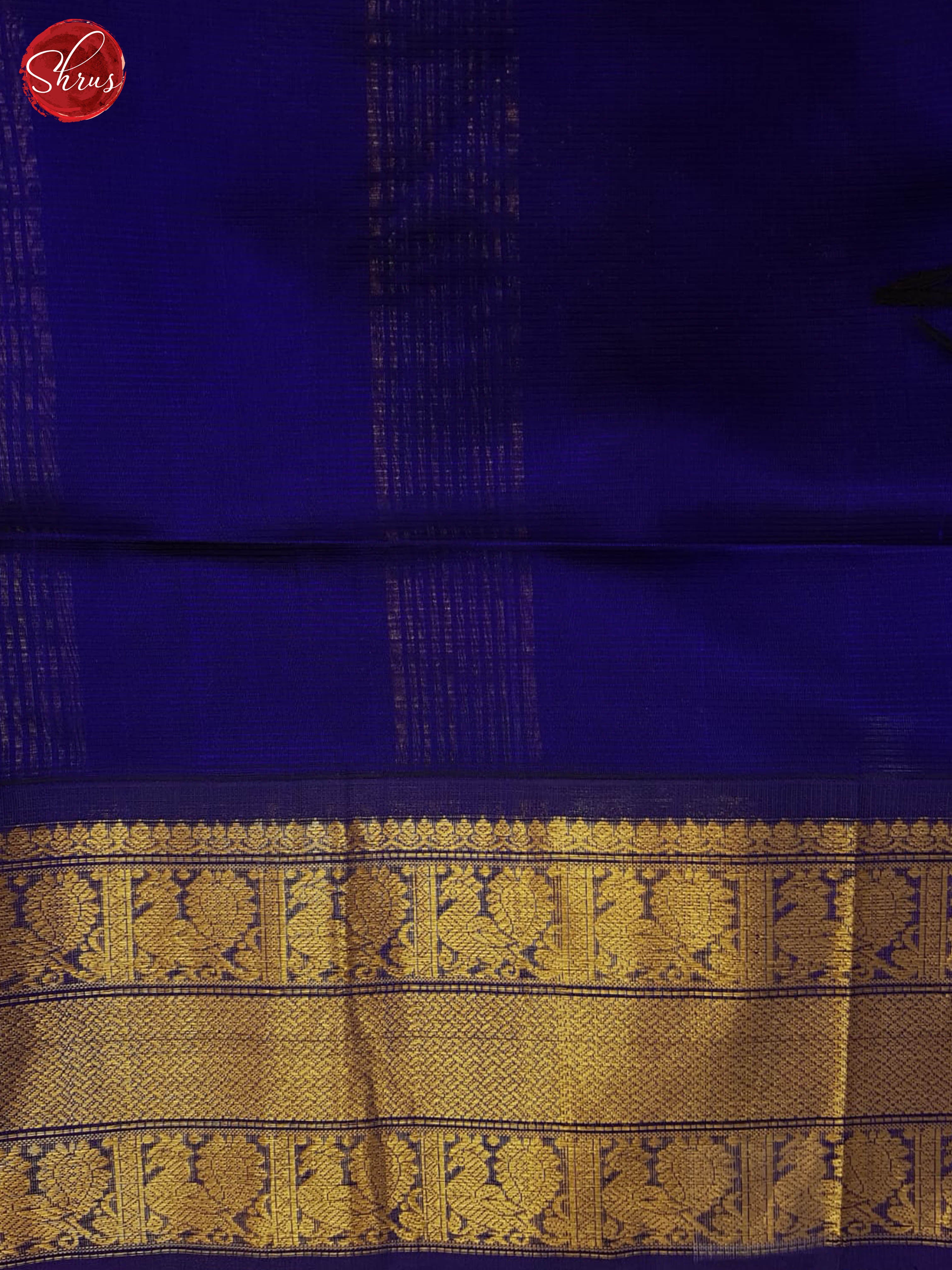 Pink And Blue-Silk Cotton Saree - Shop on ShrusEternity.com