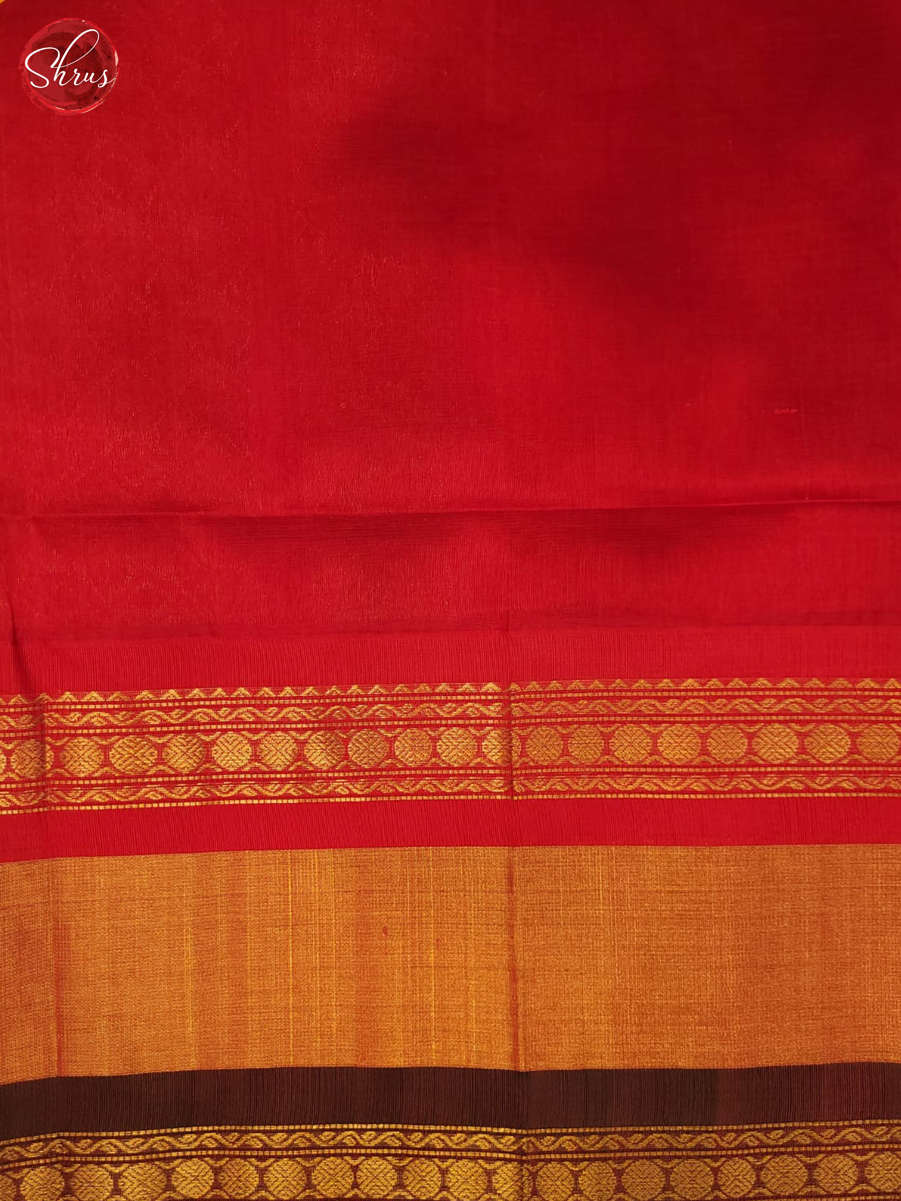 yellow and Red-Silk Cotton Saree - Shop on ShrusEternity.com