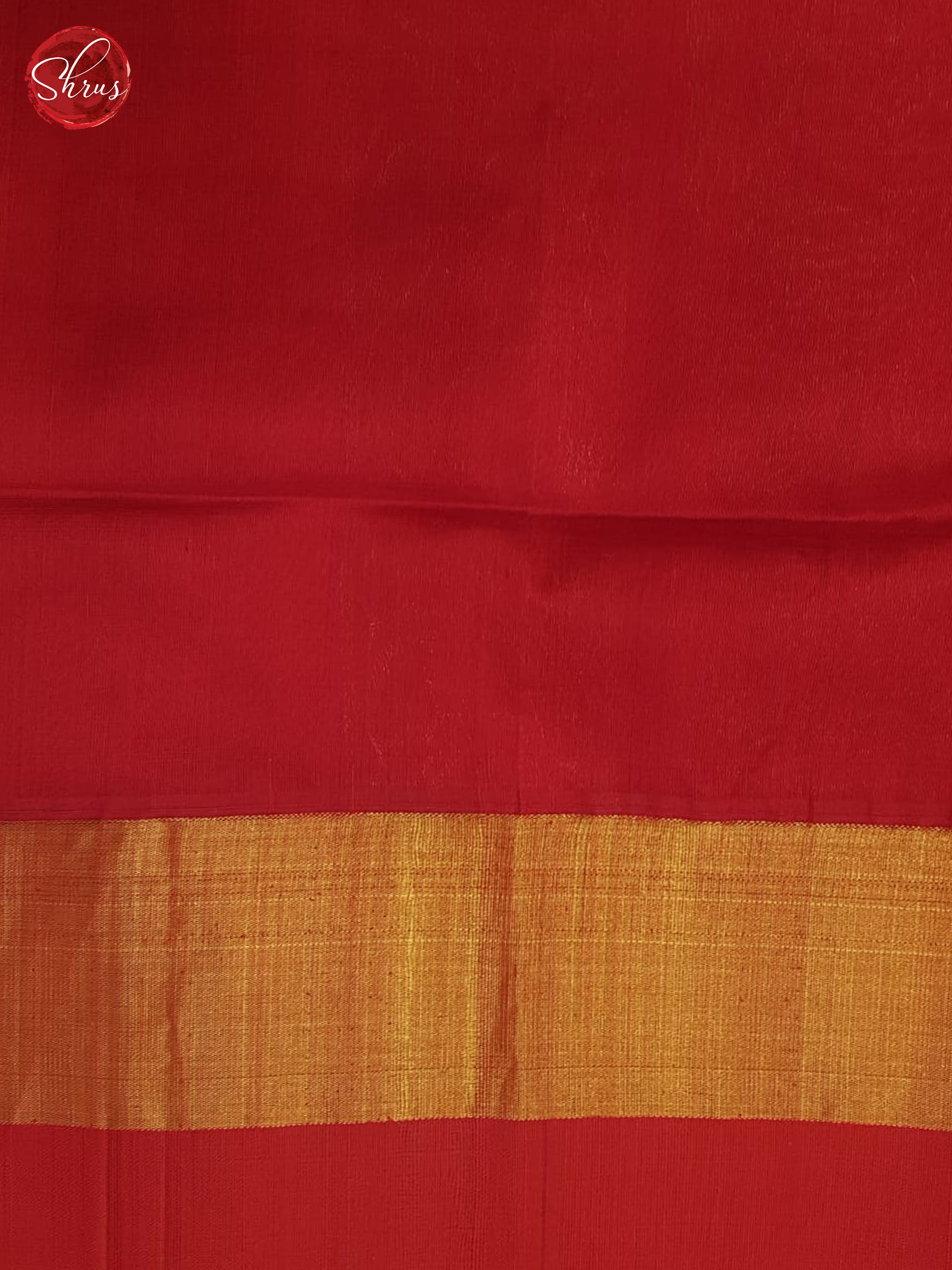 Green And Red-Silk Cotton Saree - Shop on ShrusEternity.com