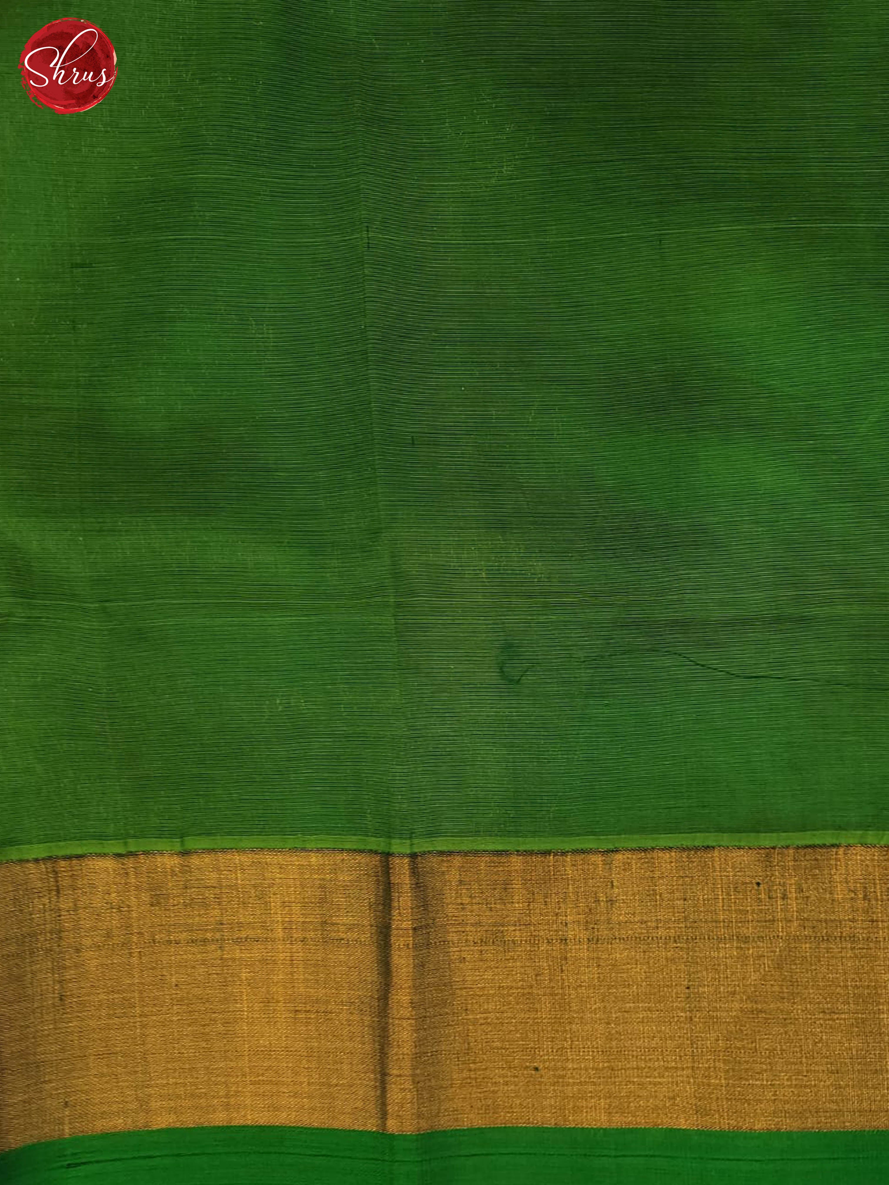 Red and green-Silk Cotton Saree - Shop on ShrusEternity.com