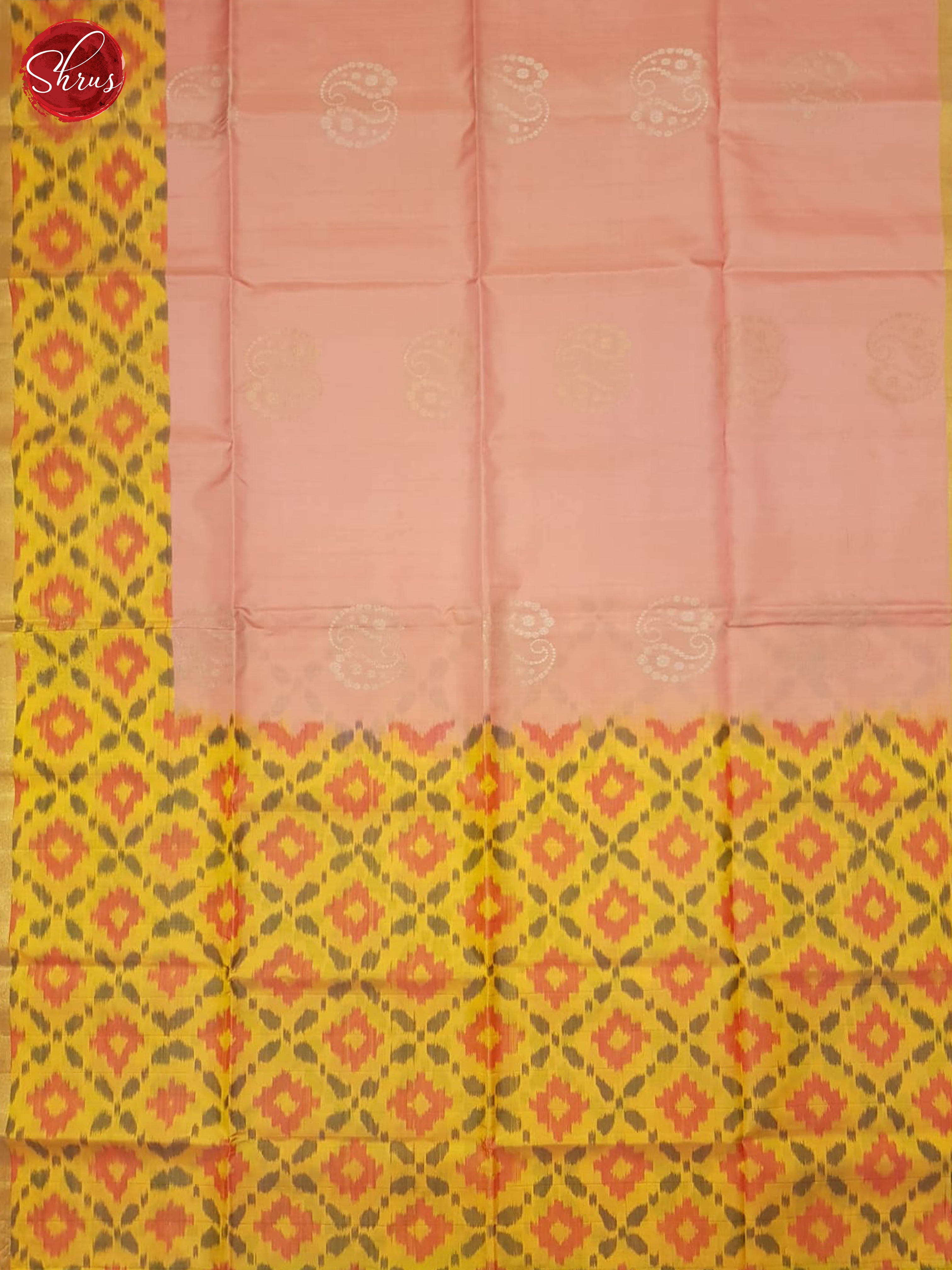 Pink & Yellow - Soft Silk Saree - Shop on ShrusEternity.com