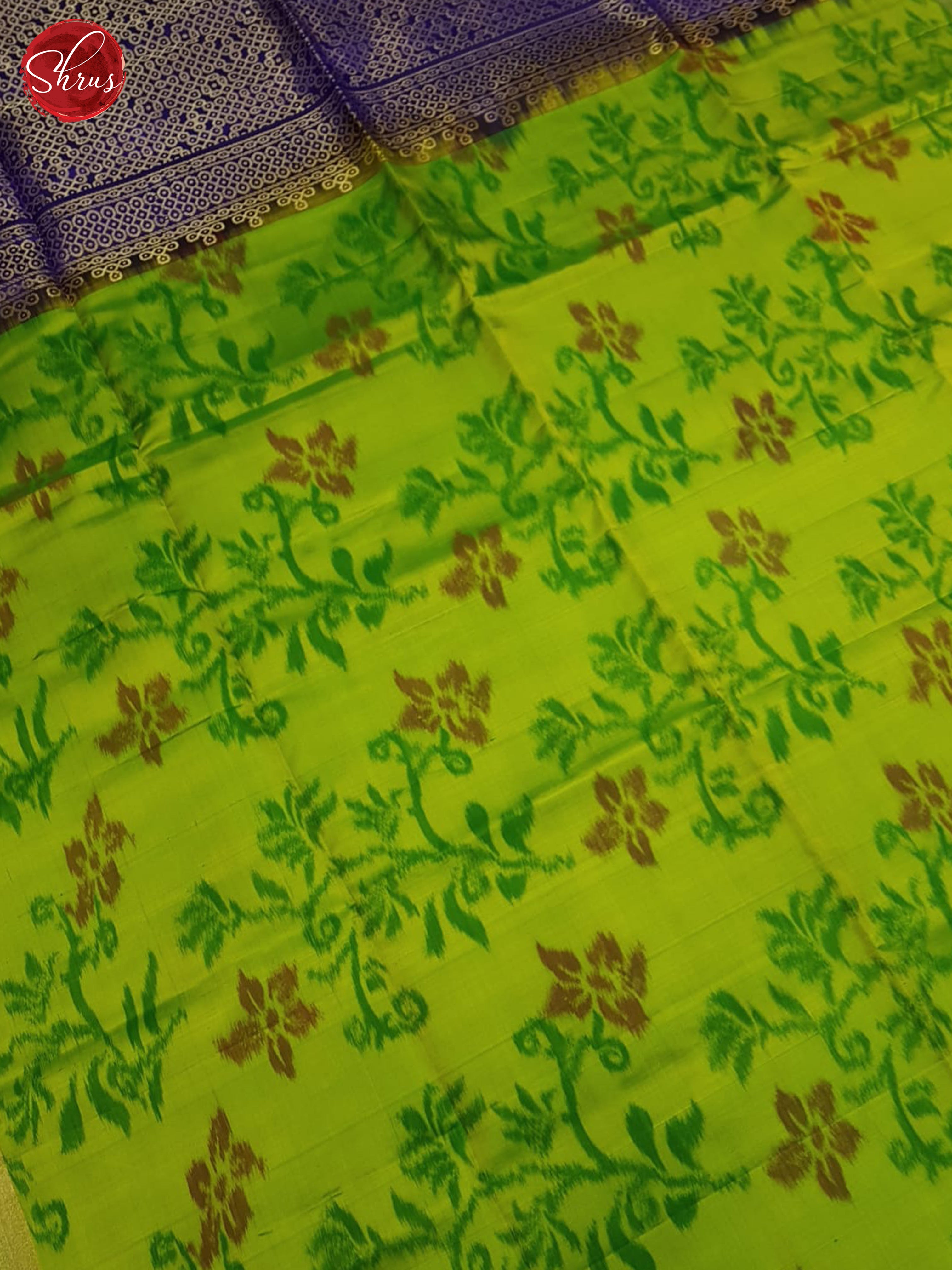 Green & Blue - Soft Silk Saree - Shop on ShrusEternity.com