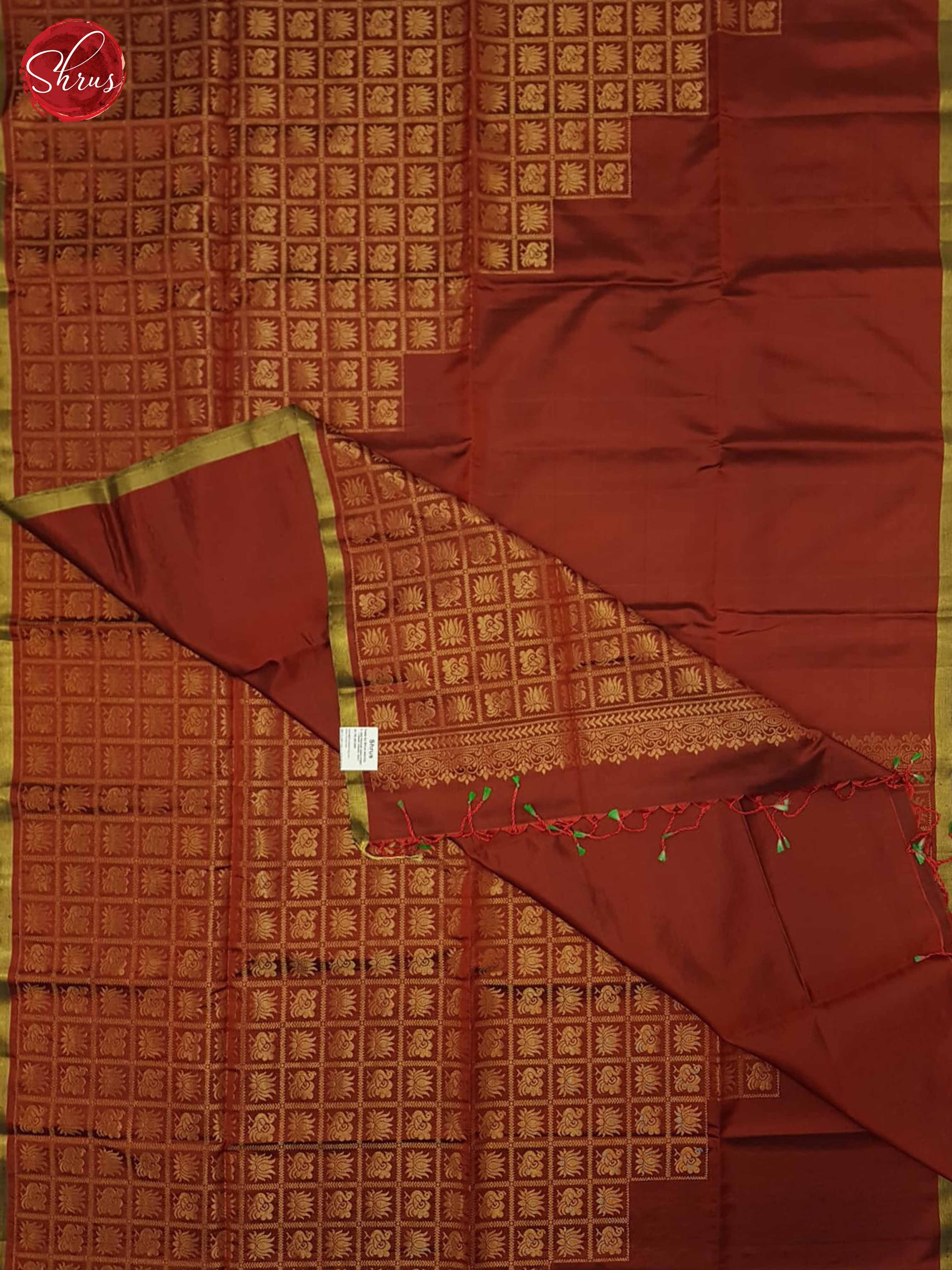 Arakku Maroon(Single Tone)- Soft silk saree - Shop on ShrusEternity.com