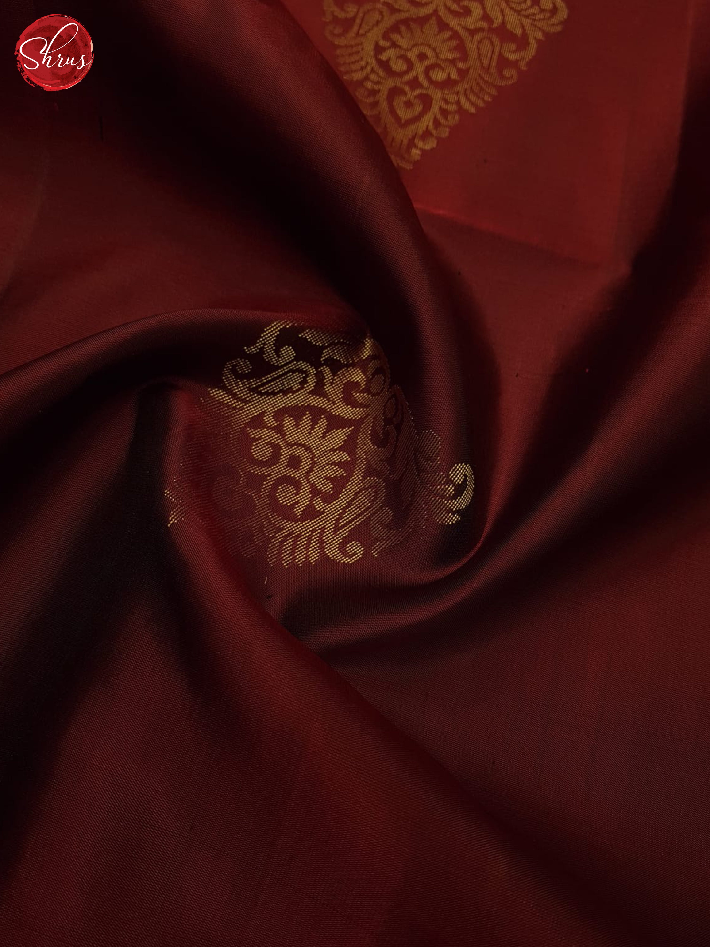 Maroon & Green- Soft Silk Saree - Shop on ShrusEternity.com