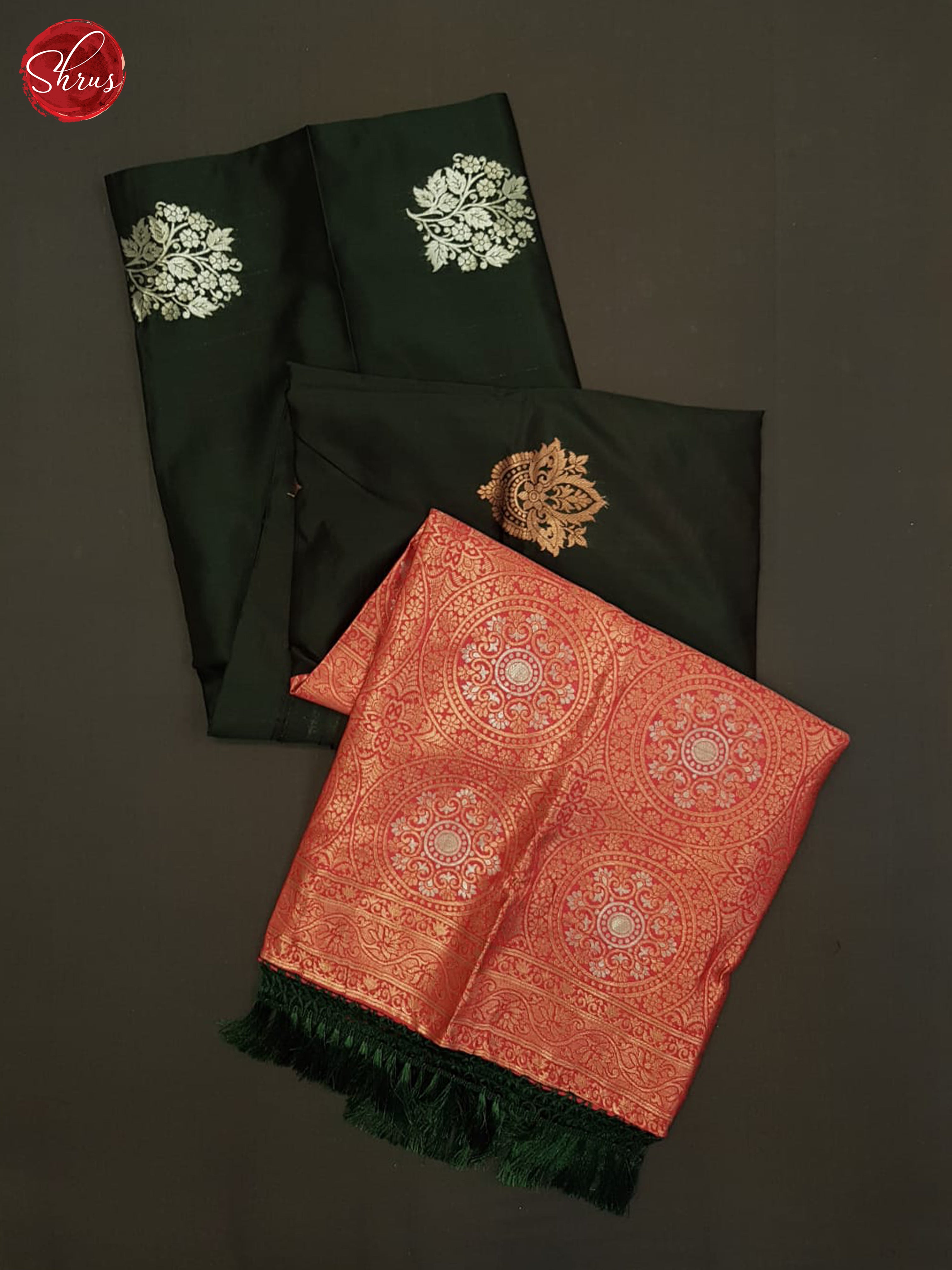 Green And Pink-Semi soft Silk saree - Shop on ShrusEternity.com