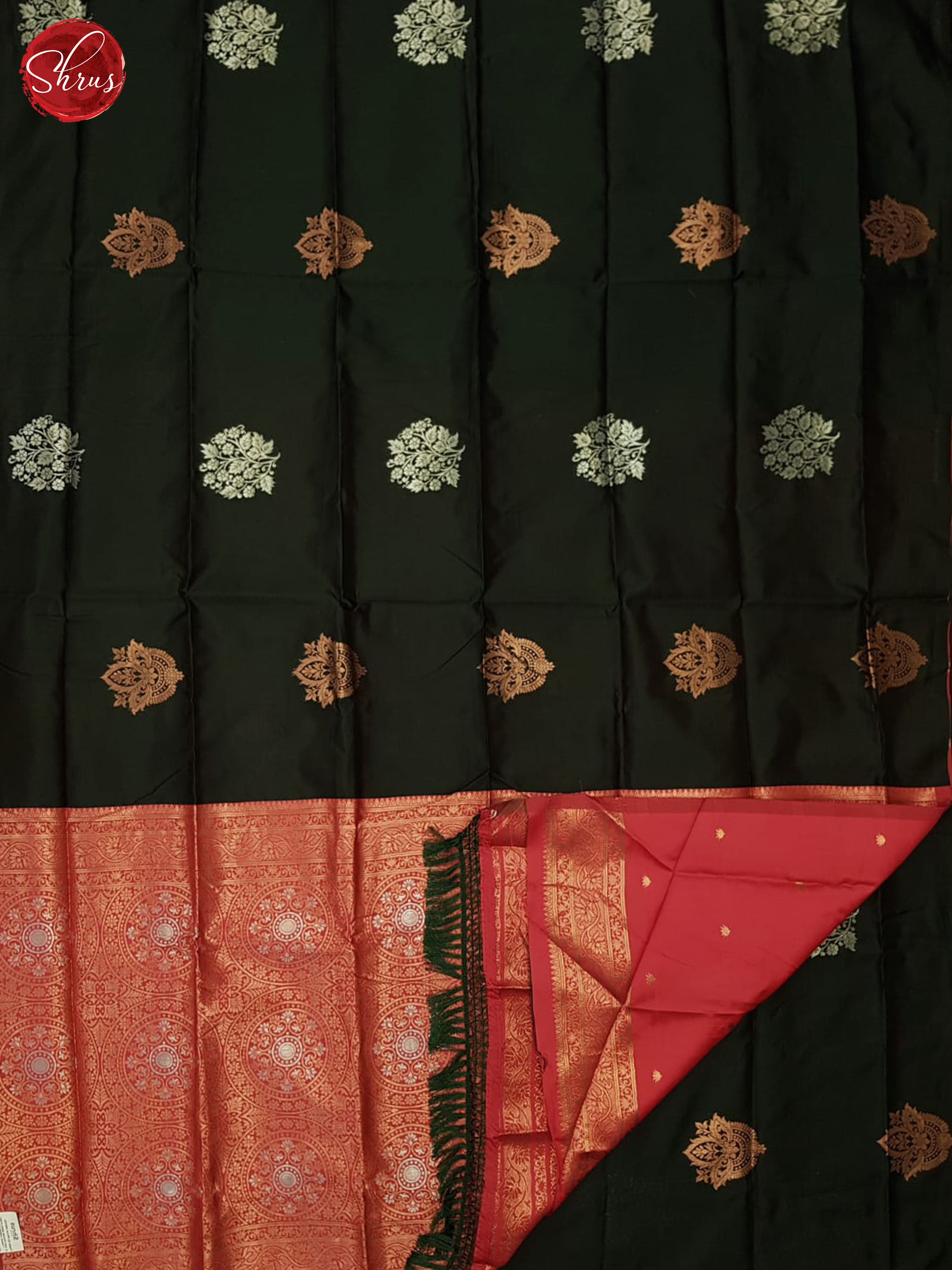 Green And Pink-Semi soft Silk saree - Shop on ShrusEternity.com