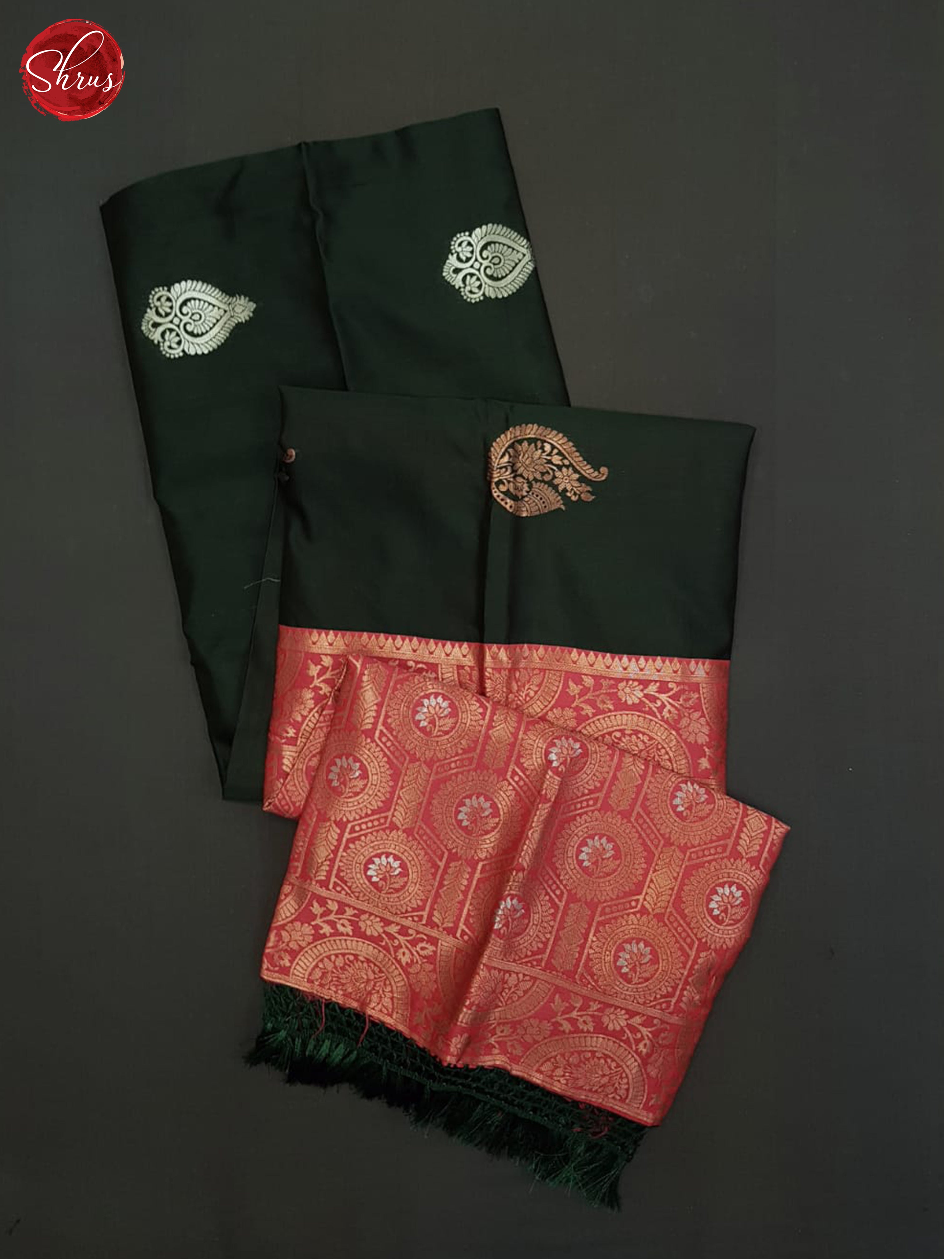 Green And Pink-Semi soft silk saree - Shop on ShrusEternity.com