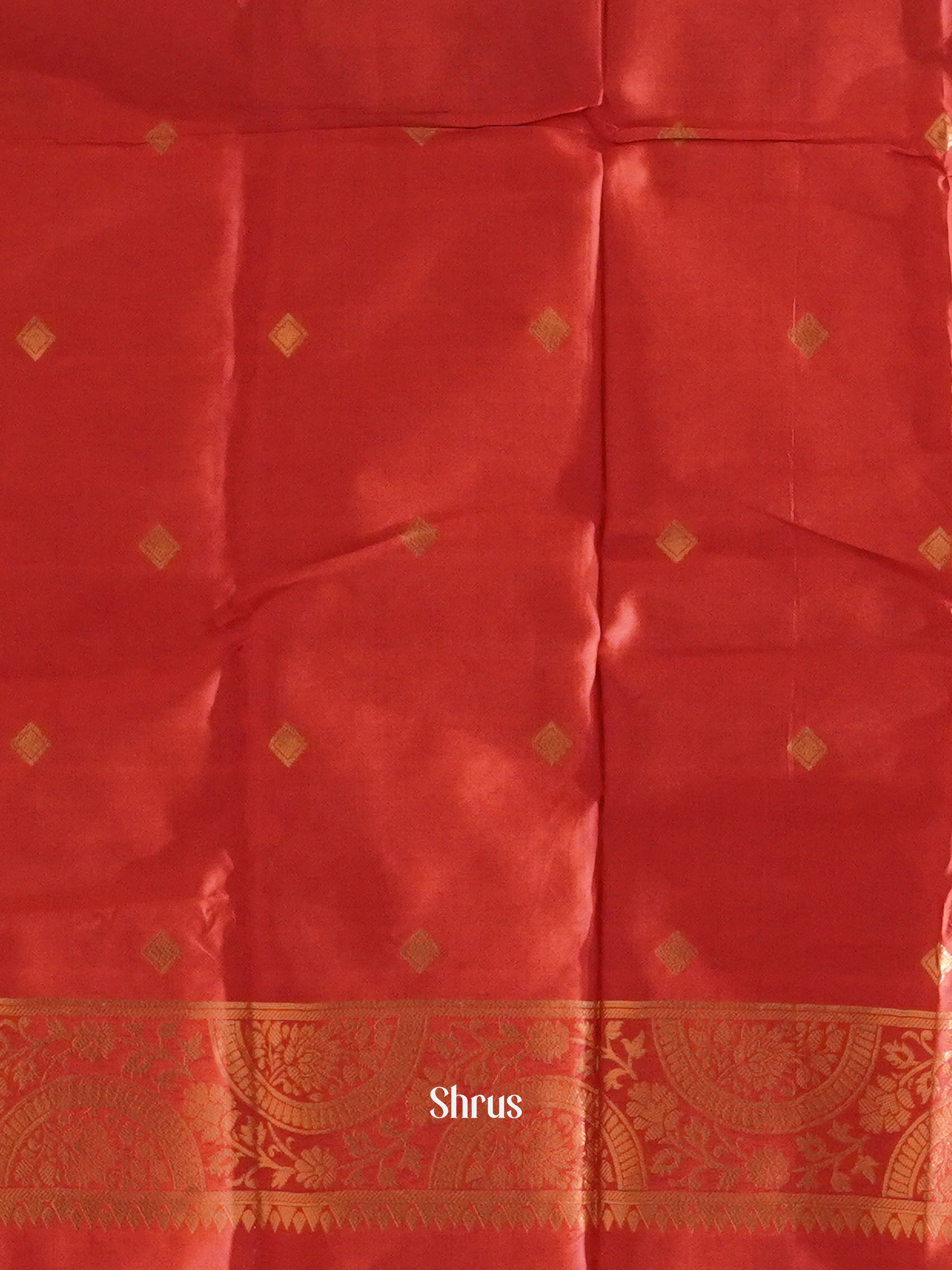 Green And Pink-Semi soft silk saree