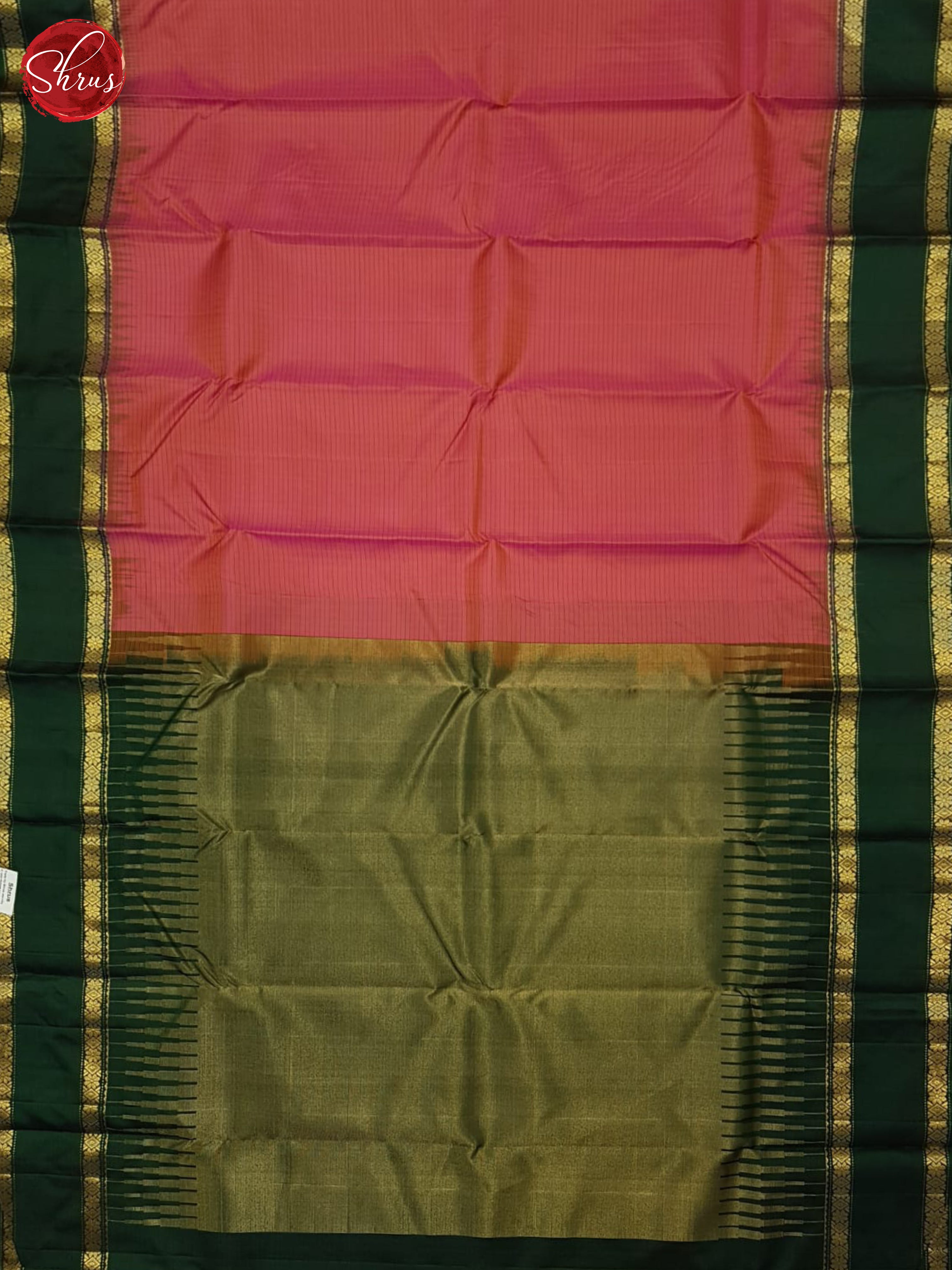 Pink & Green - Kanchipuram silk - Shop on ShrusEternity.com