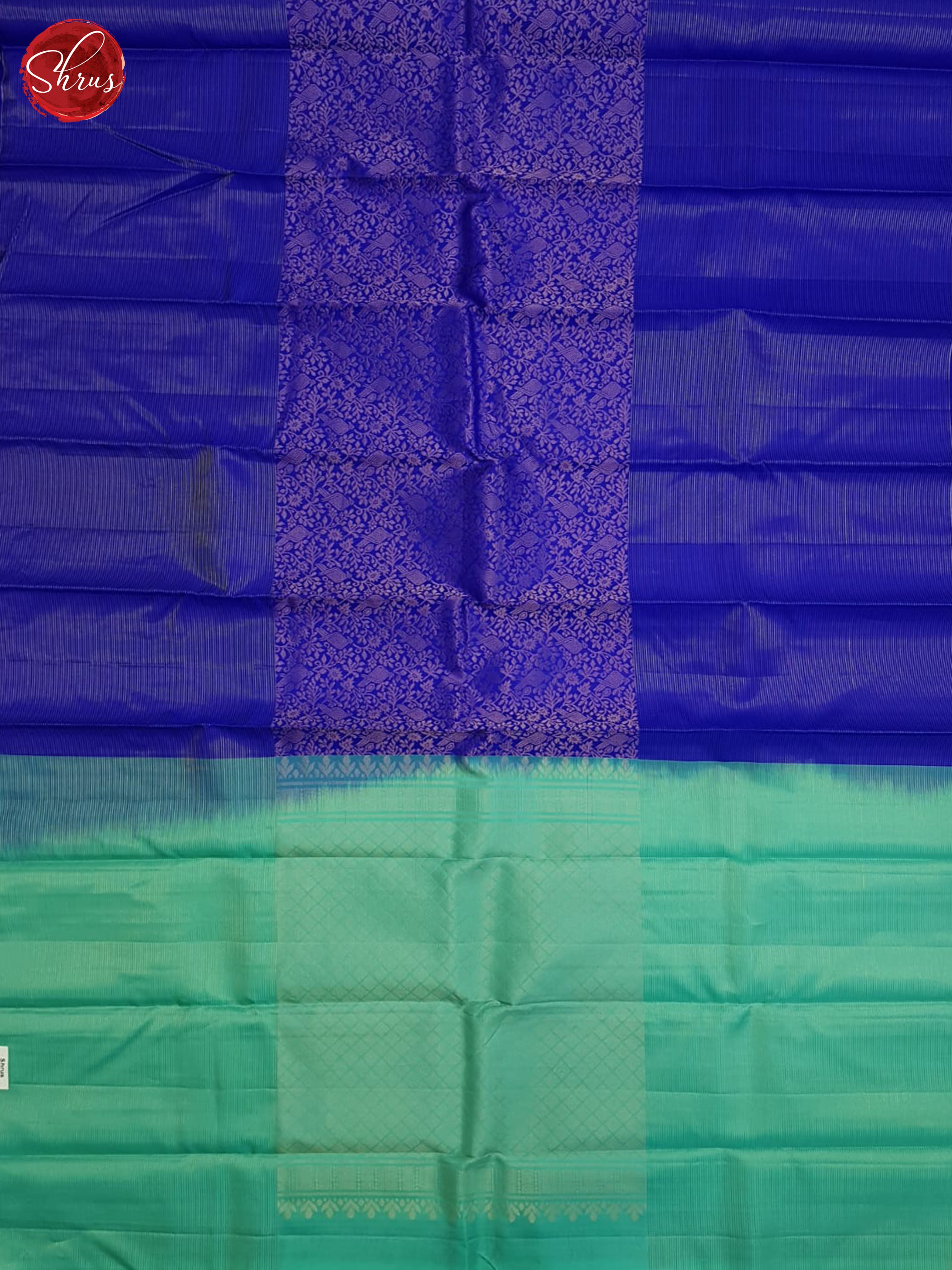 Blue And Green- Soft Silk Saree - Shop on ShrusEternity.com