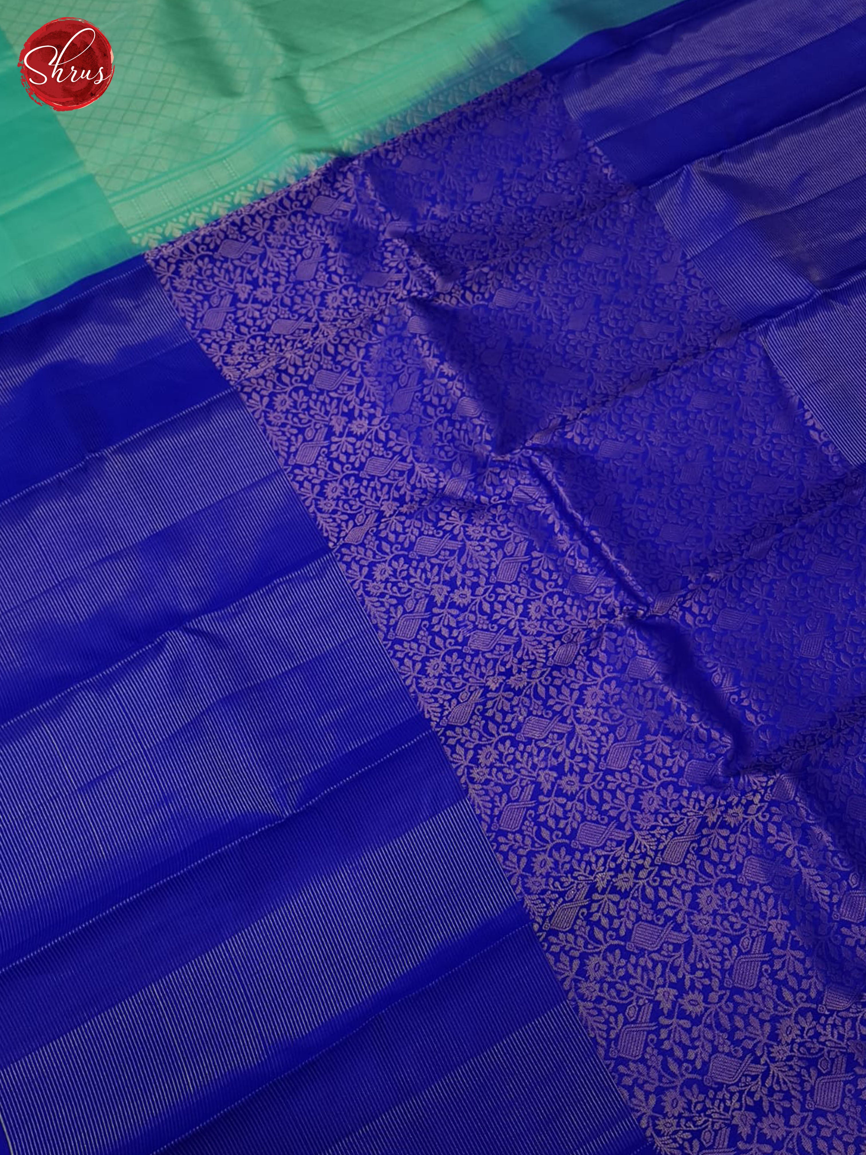 Blue And Green- Soft Silk Saree - Shop on ShrusEternity.com