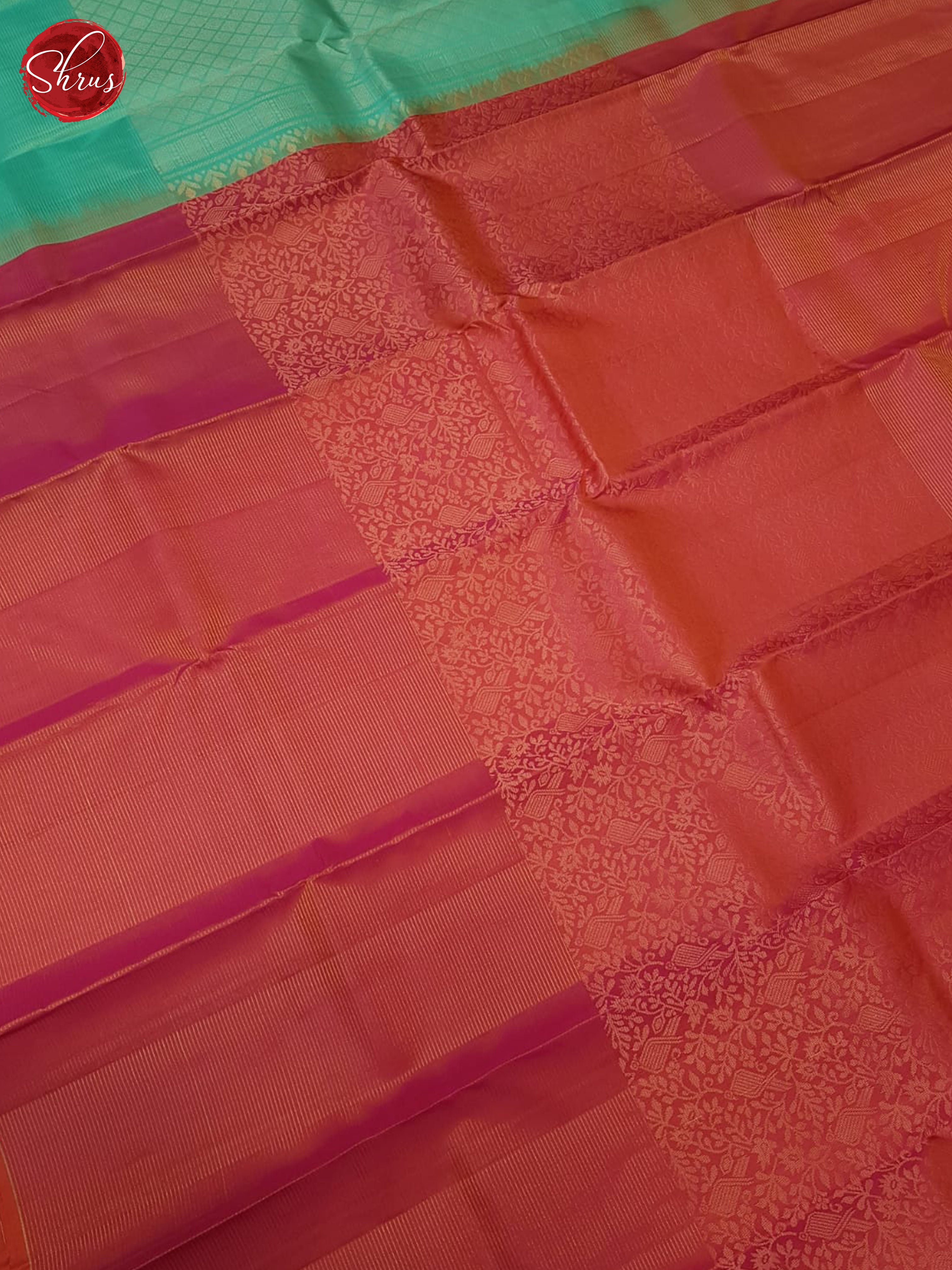 Pink And Green- Soft Silk Saree - Shop on ShrusEternity.com