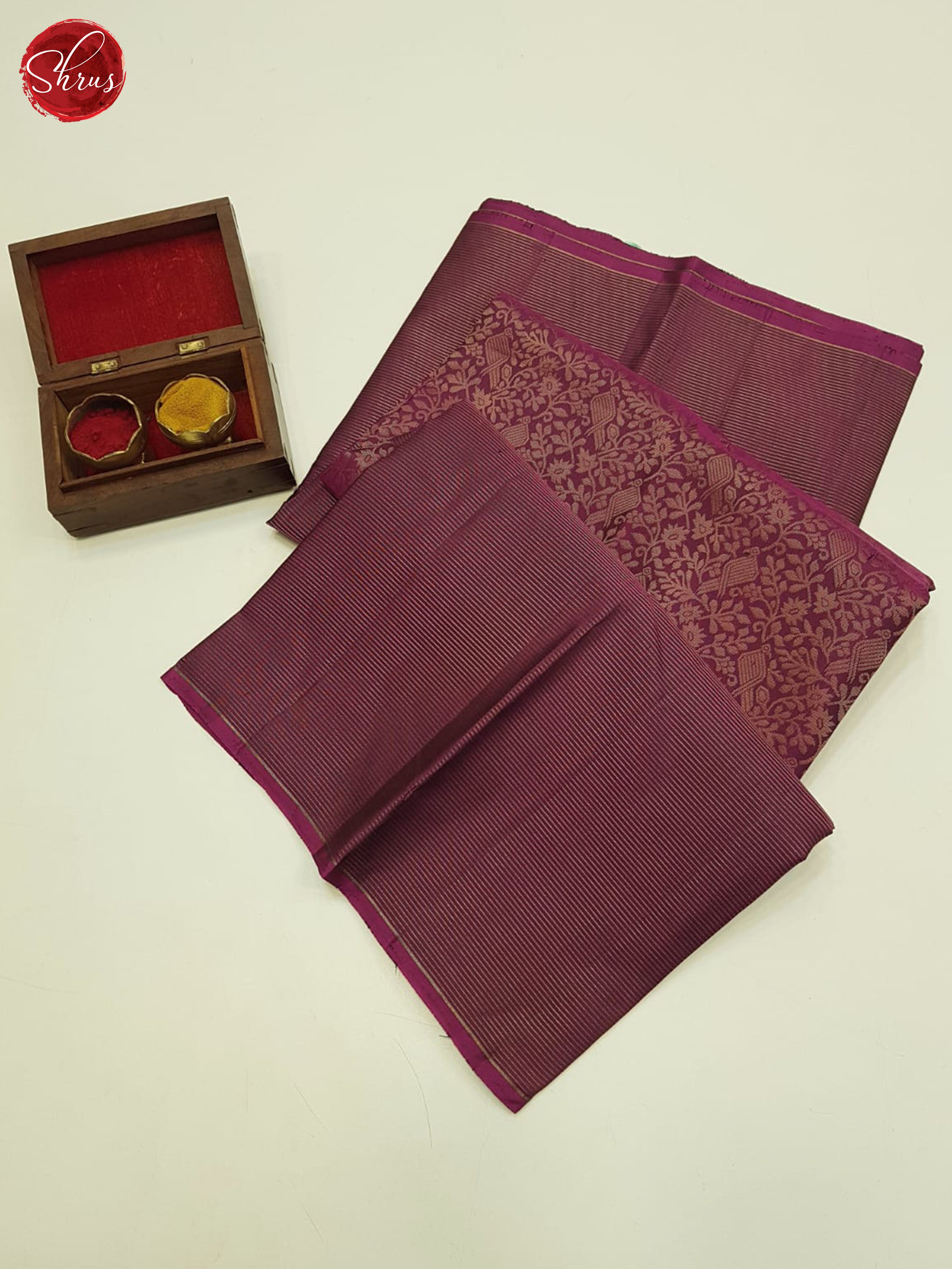 Maroon And Green - Soft Silk Saree - Shop on ShrusEternity.com