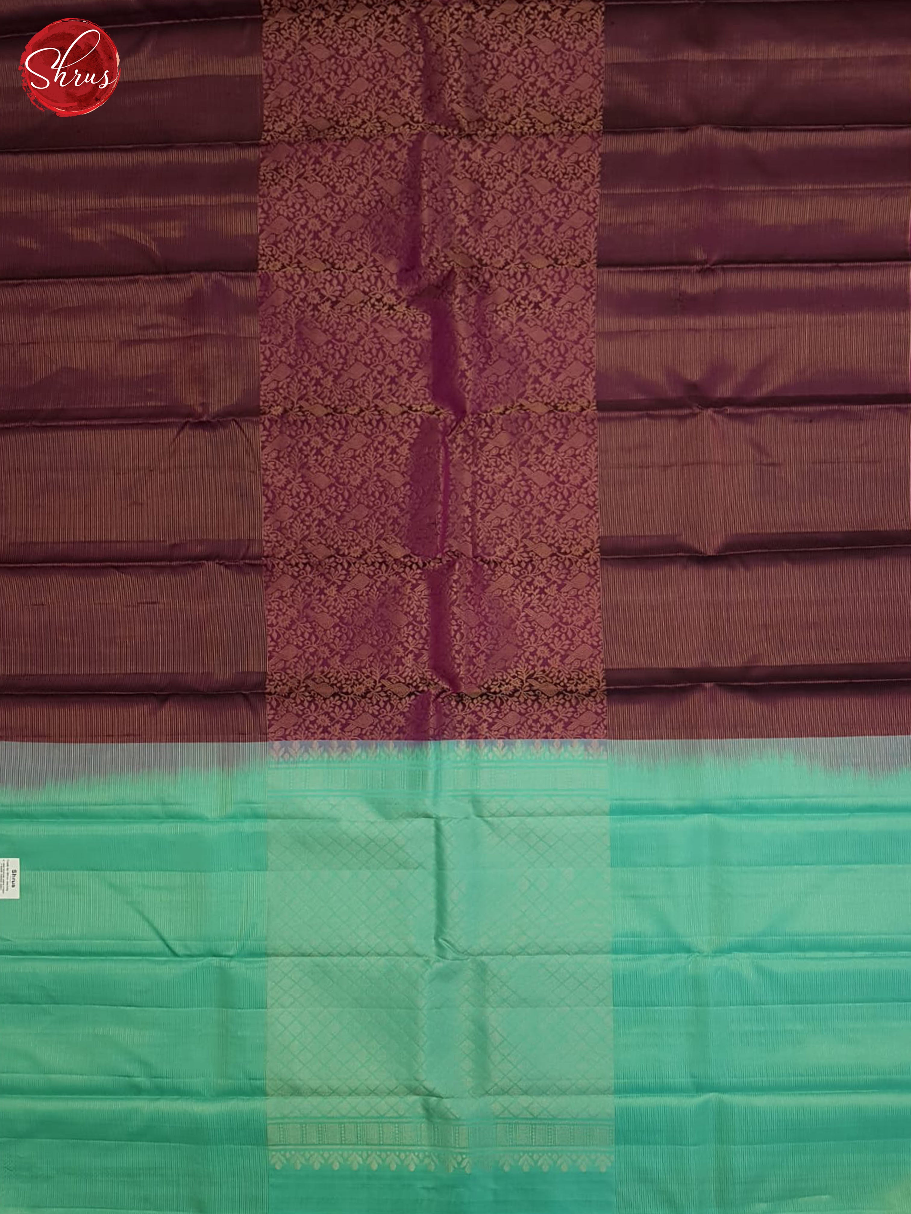 Maroon And Green - Soft Silk Saree - Shop on ShrusEternity.com