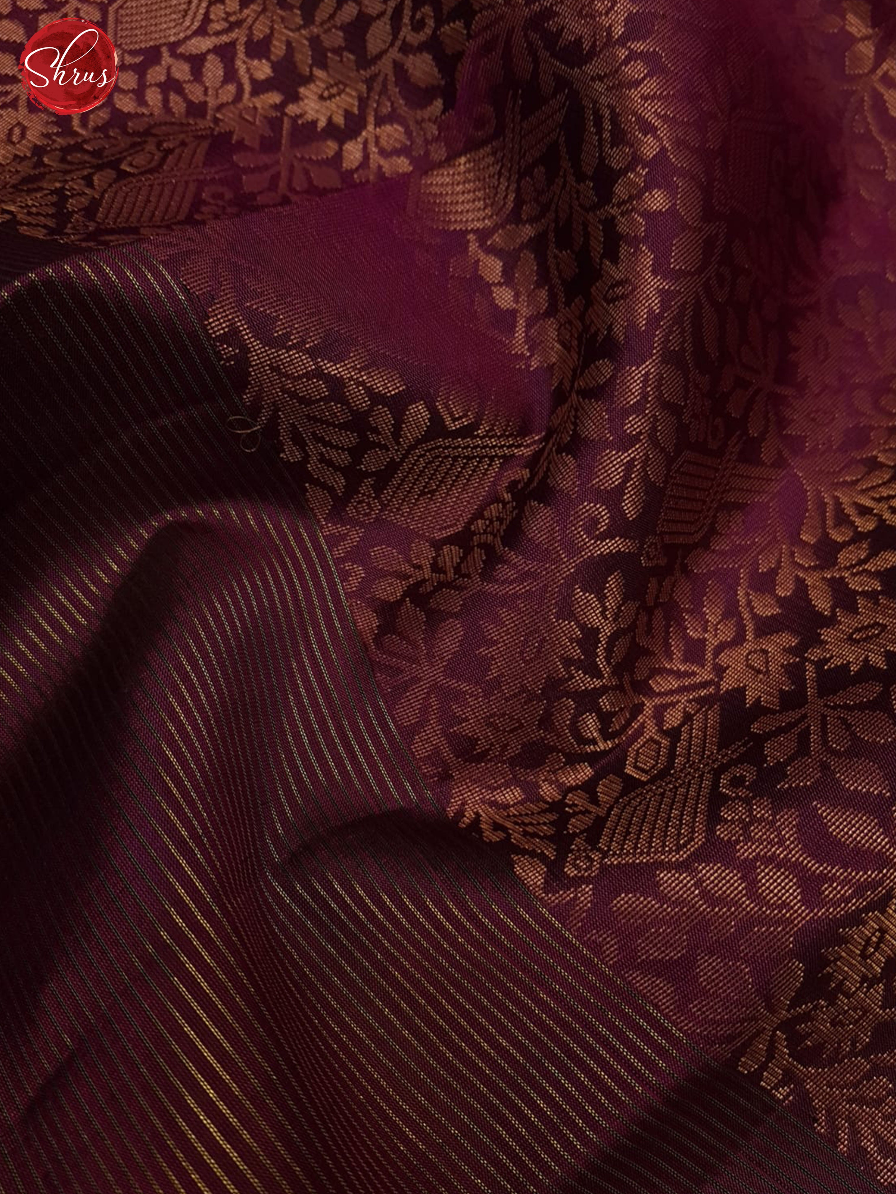 Maroon And Green - Soft Silk Saree - Shop on ShrusEternity.com